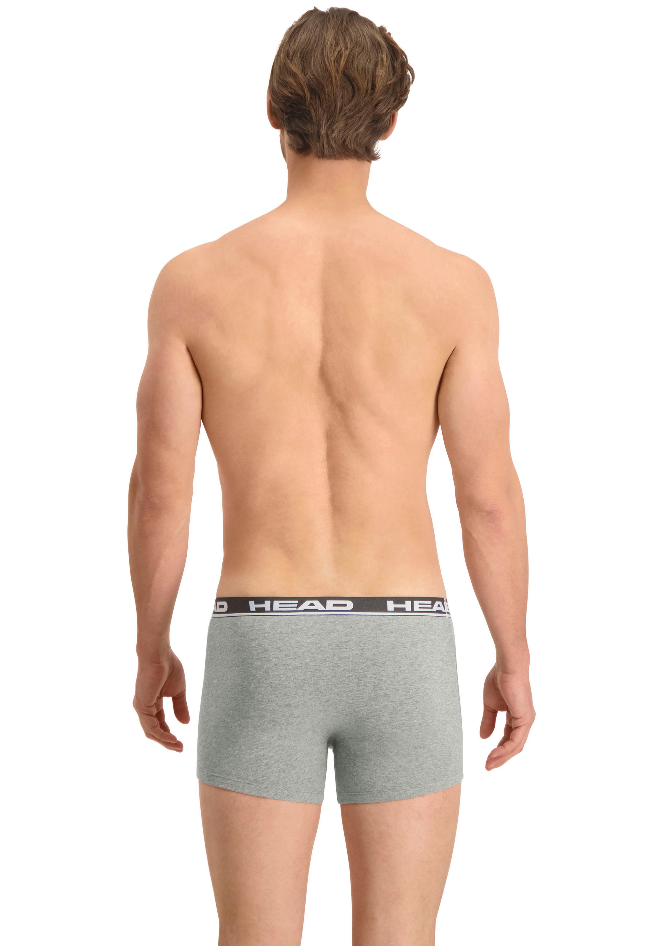 Head Boxershorts »HEAD BASIC BOXER 2P«, (2er Pack), mit elastischem Logobund