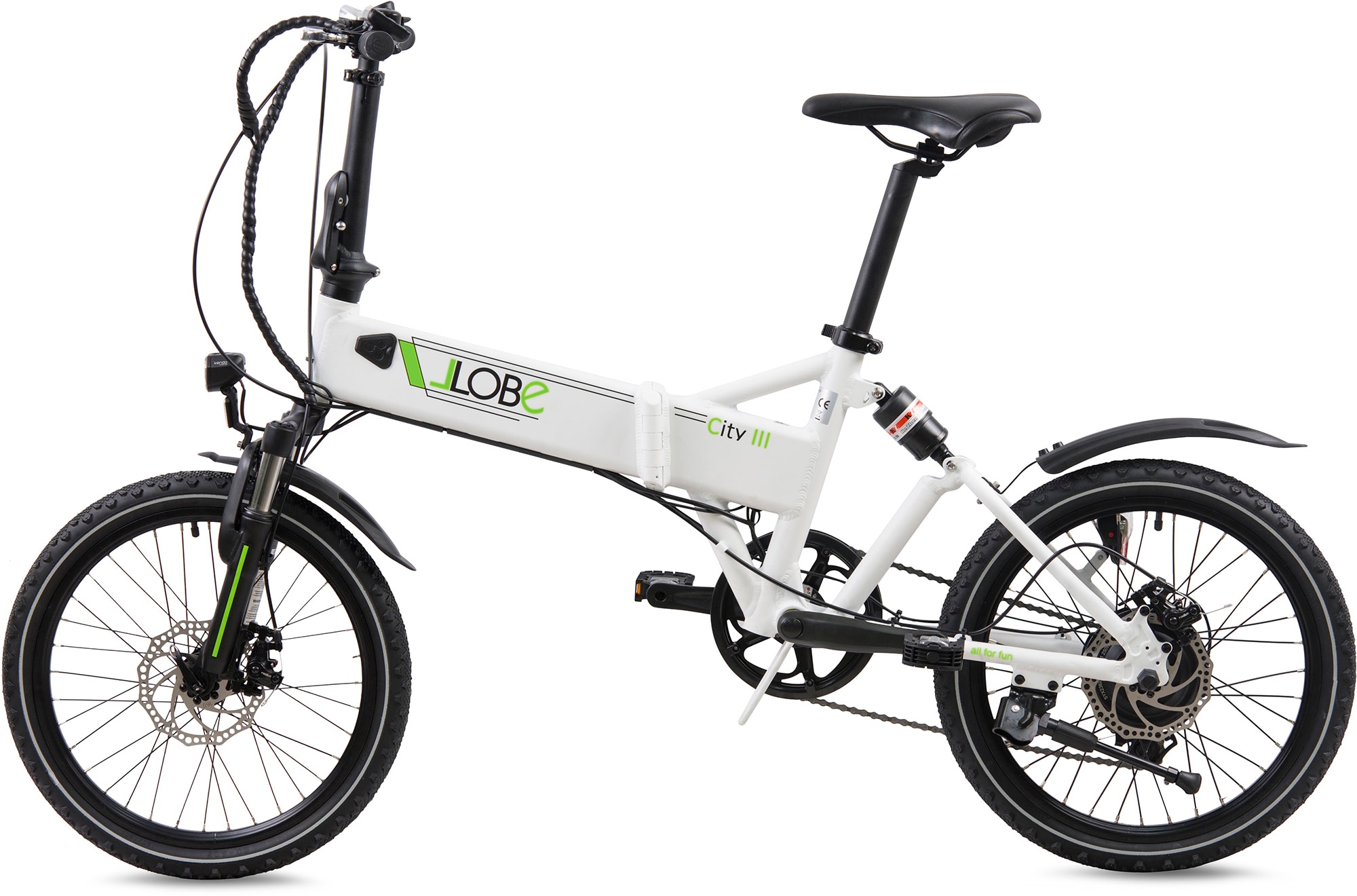 250 Online-Shop bestellen Heckmotor III »City 7 E-Bike Shimano, weiß«, W LLobe im Gang,