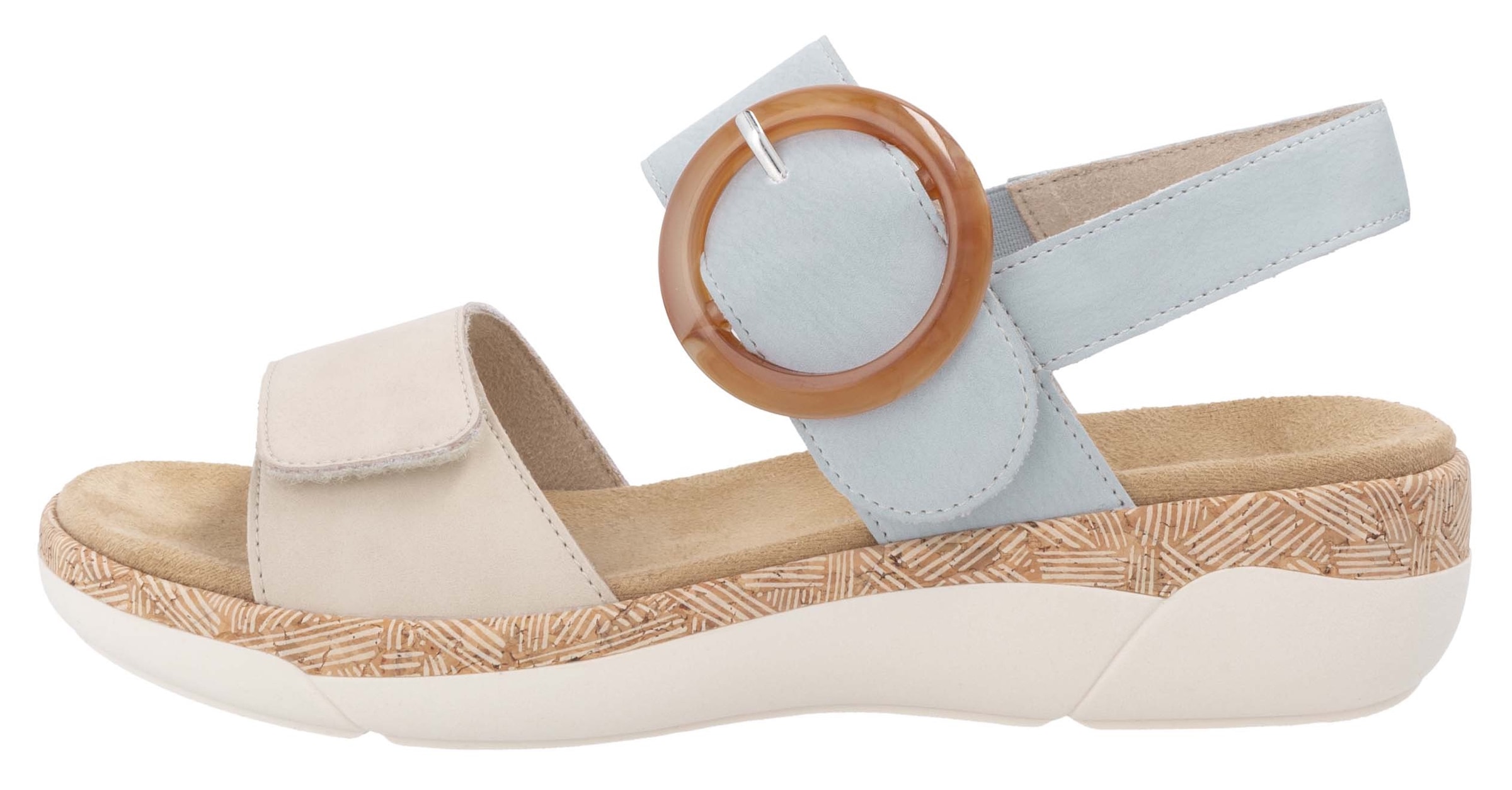 Remonte Keilsandalette  Sommerschuh, Riemchensandale, praktische Klettverschlüsse