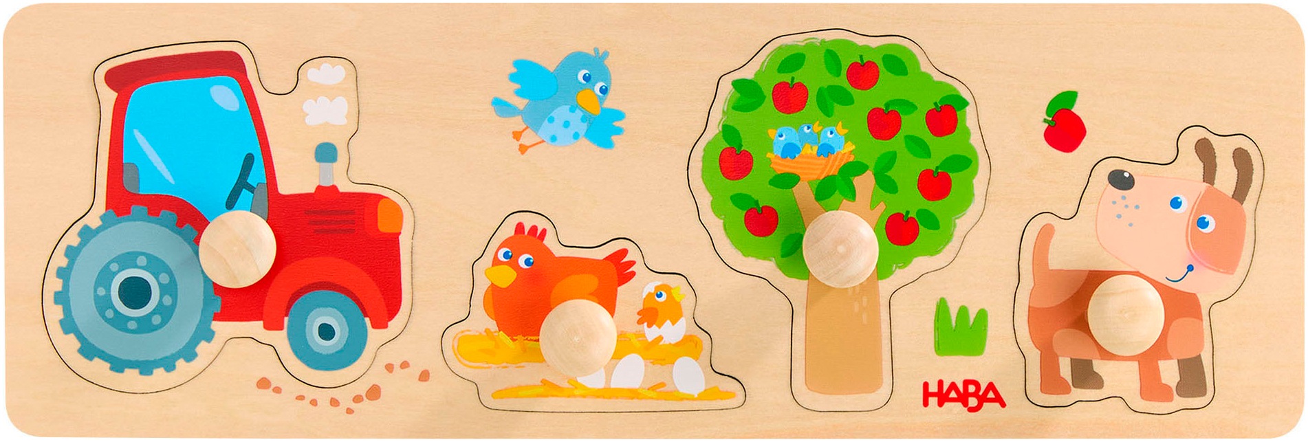 Haba Steckpuzzle »Bauernhof«, (4 tlg.)