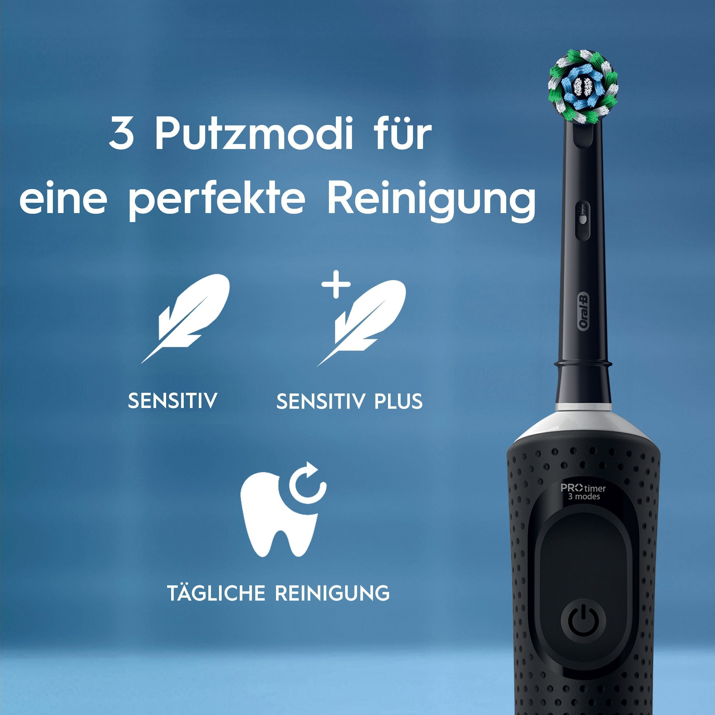 Oral-B Elektrische Zahnbürste »Oral-B Pro Vitality« 1 Stk. Aufsteckbürsten 1 Aufsteckbürste