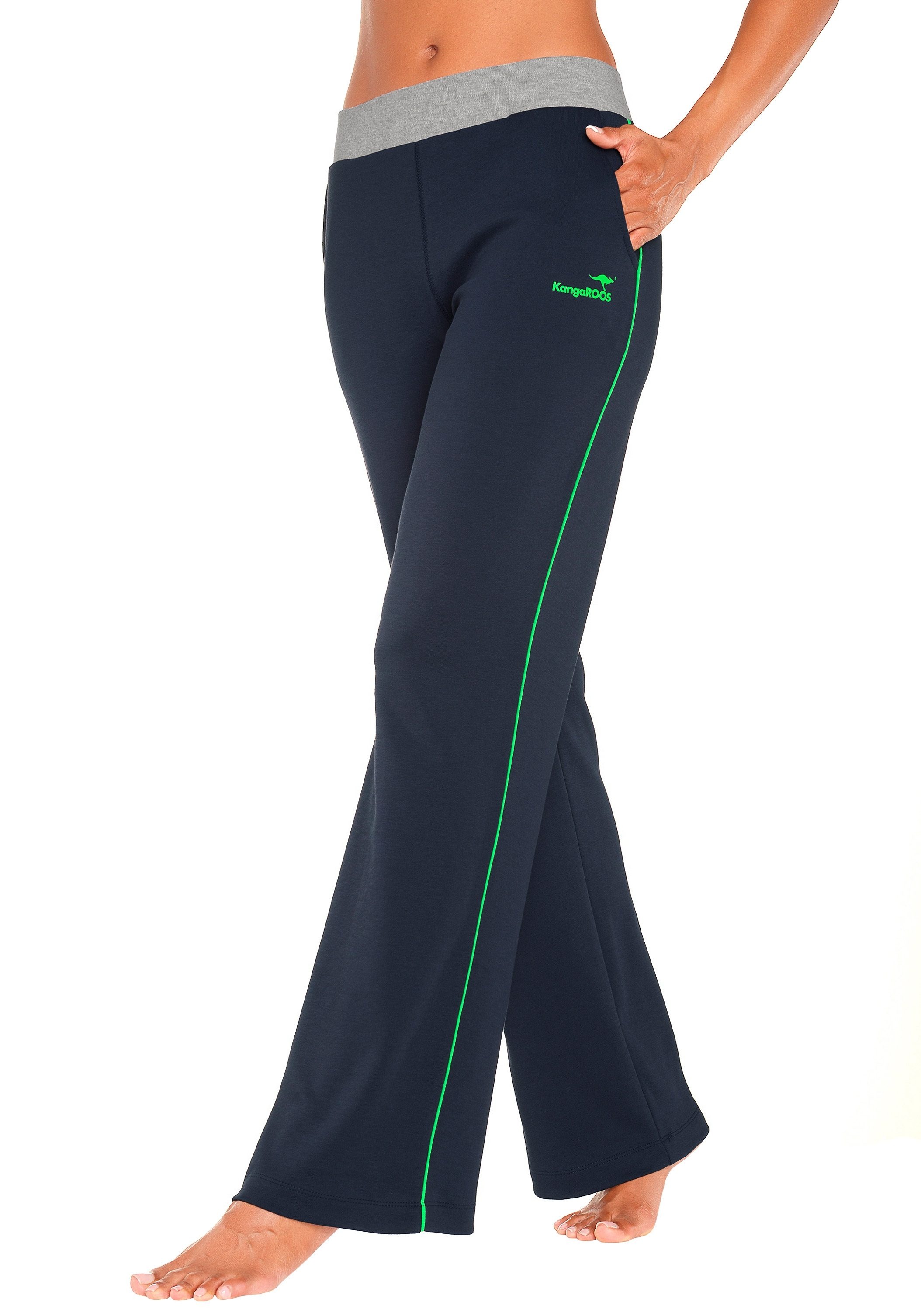 KangaROOS Relaxhose  mit breitem Bund, Loungewear, Loungeanzug