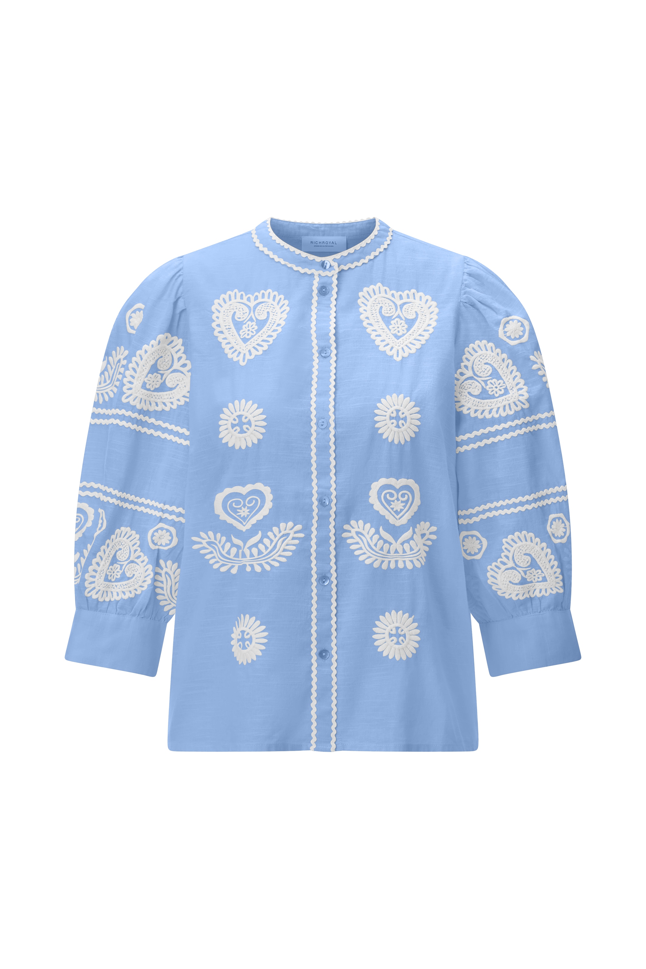 RICHROYAL Klassische Bluse Regular fit mit Stickereien