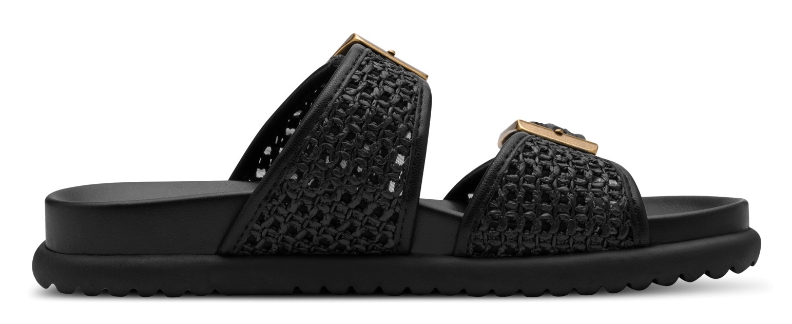 Tamaris Pantolette, Plateau, Sommerschuh, Schlupfschuh mit verstellbaren Schnallen
