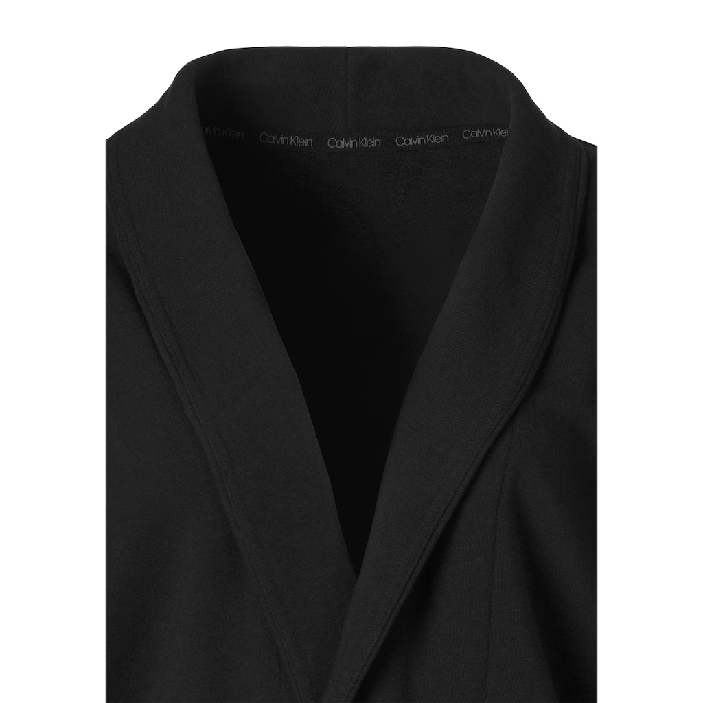 Calvin Klein Morgenmantel, mit vertikalem Logoschriftzug