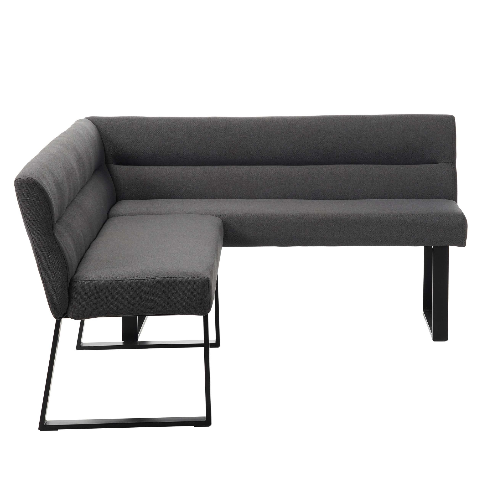 OTTO home Essbank »Ivanna« schwarzes Metallgestell, Webstoff Bezug, Breite 193/152