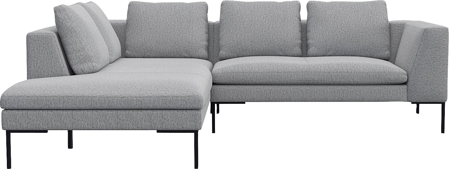FLEXLUX Ecksofa »Loano, superbequemer Sitzkomfort durch Kaltschaum im Sitz, günstig online kaufen