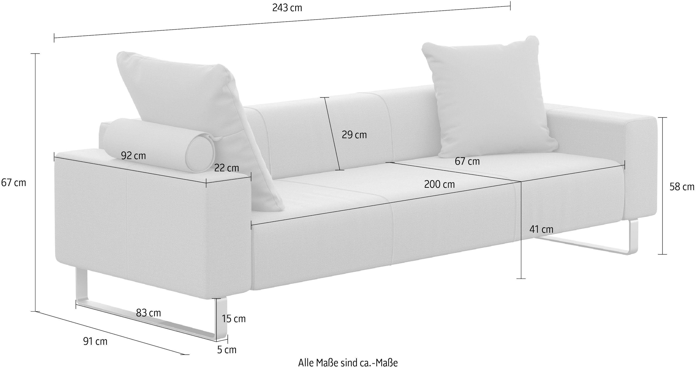 machalke® 3-Sitzer »groove«