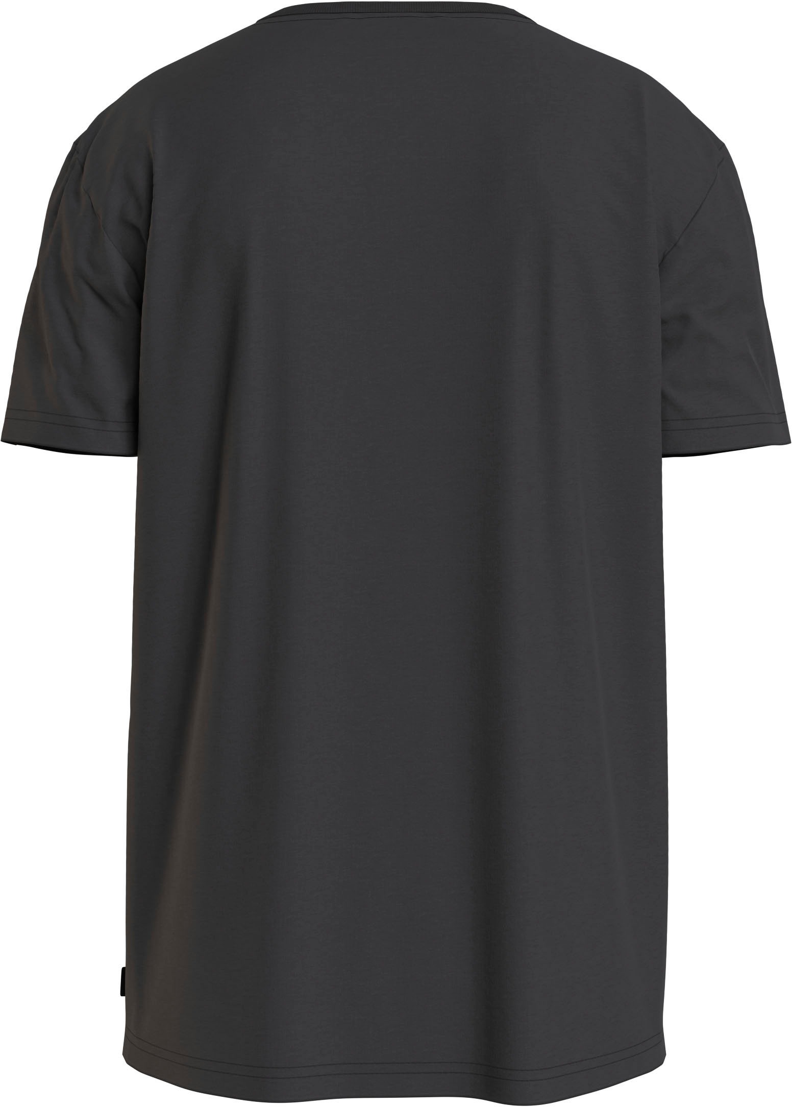 Calvin Klein T-Shirt »Micro Logo«, aus dickem Winterjersey, mit Logoprint