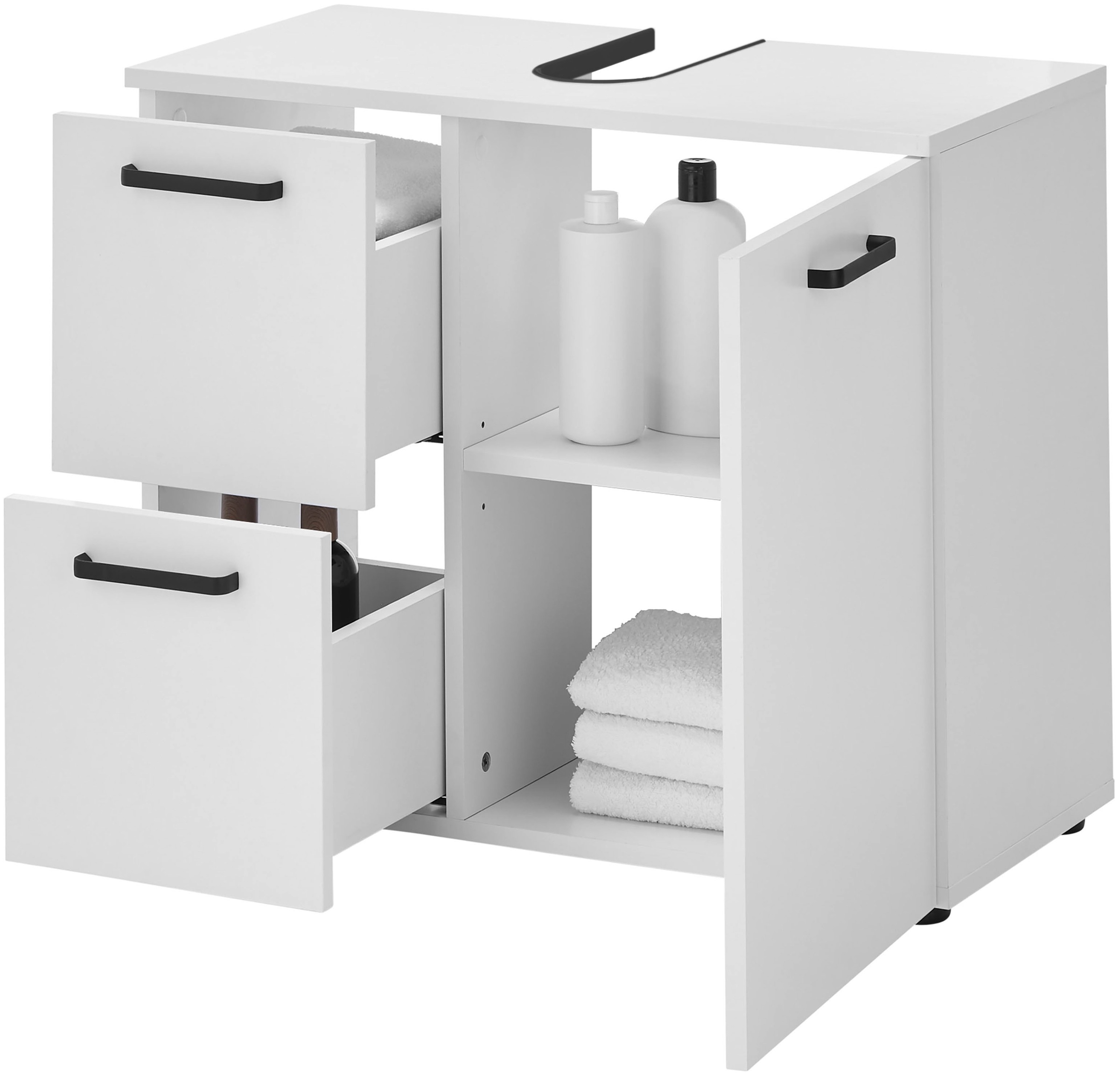 BASIC by Balculina Waschbeckenunterschrank »Vanice, Badezimmerschrank B/H/T 70x60x35cm« 1 Stk. tlg. Breite 70cm, Softclose, FSC-Mix 70%,Made in Europa