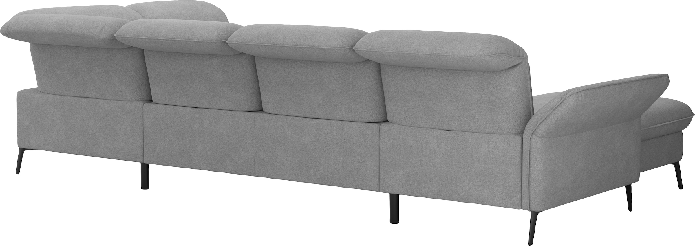sit&more Wohnlandschaft »Emely, inkl. Sitztiefenverstellung«, wahlweise mit Bettfunktion,Bettkasten,Kopf- & Armteilverstellung