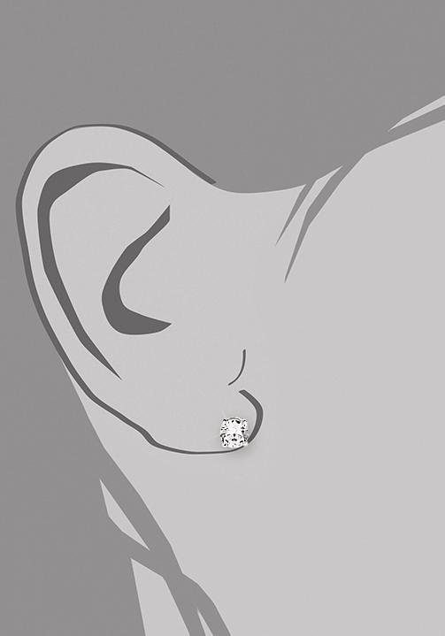 Amor Paar Ohrstecker »9061914« mit Zirkonia (synth.)