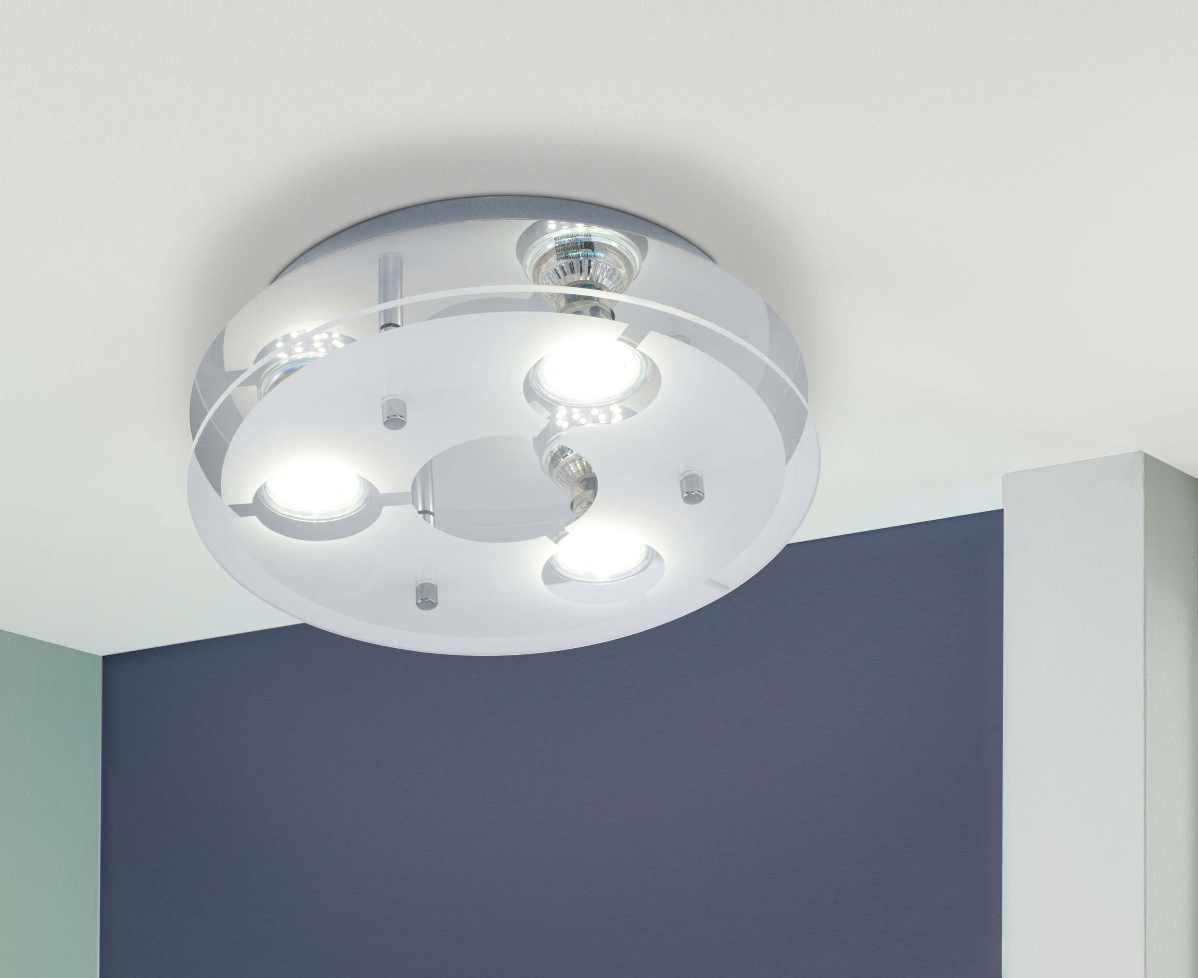 EGLO LED Deckenleuchte »CABI«, 3 flammig, Leuchtmittel GU10   LED wechselba günstig online kaufen