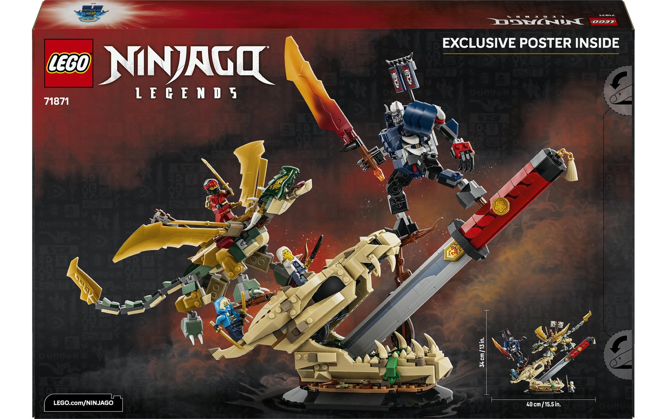 LEGO® Konstruktionsspielsteine »Showdown auf der Drachenklinge (71871), LEGO Ninjago« Made in Europe