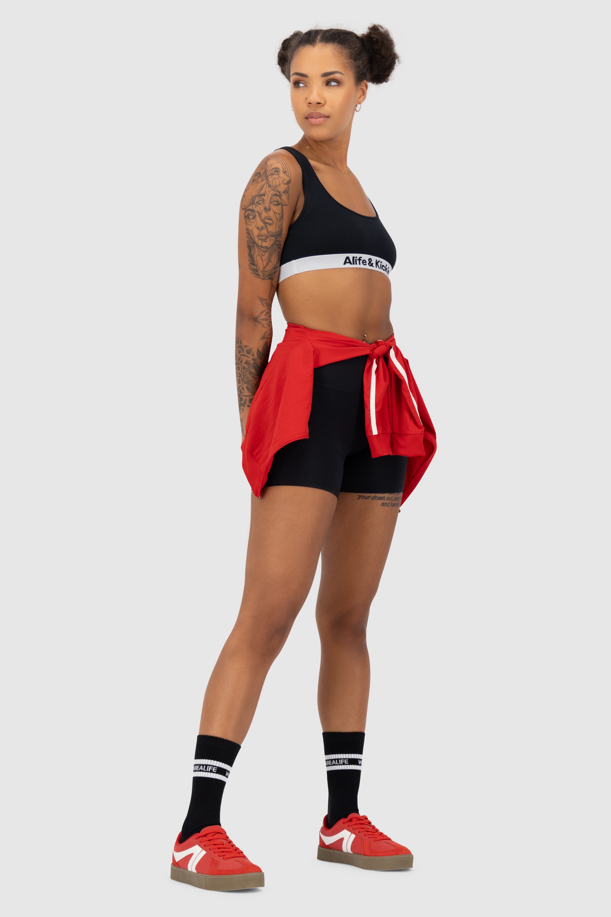 Alife & Kickin Tennissocken »Damen 9 PACK - HenjaAK«, (Spar-Set), sportliche Tennissocken mit Streifen, aus Baumwolle mit weichem Bund