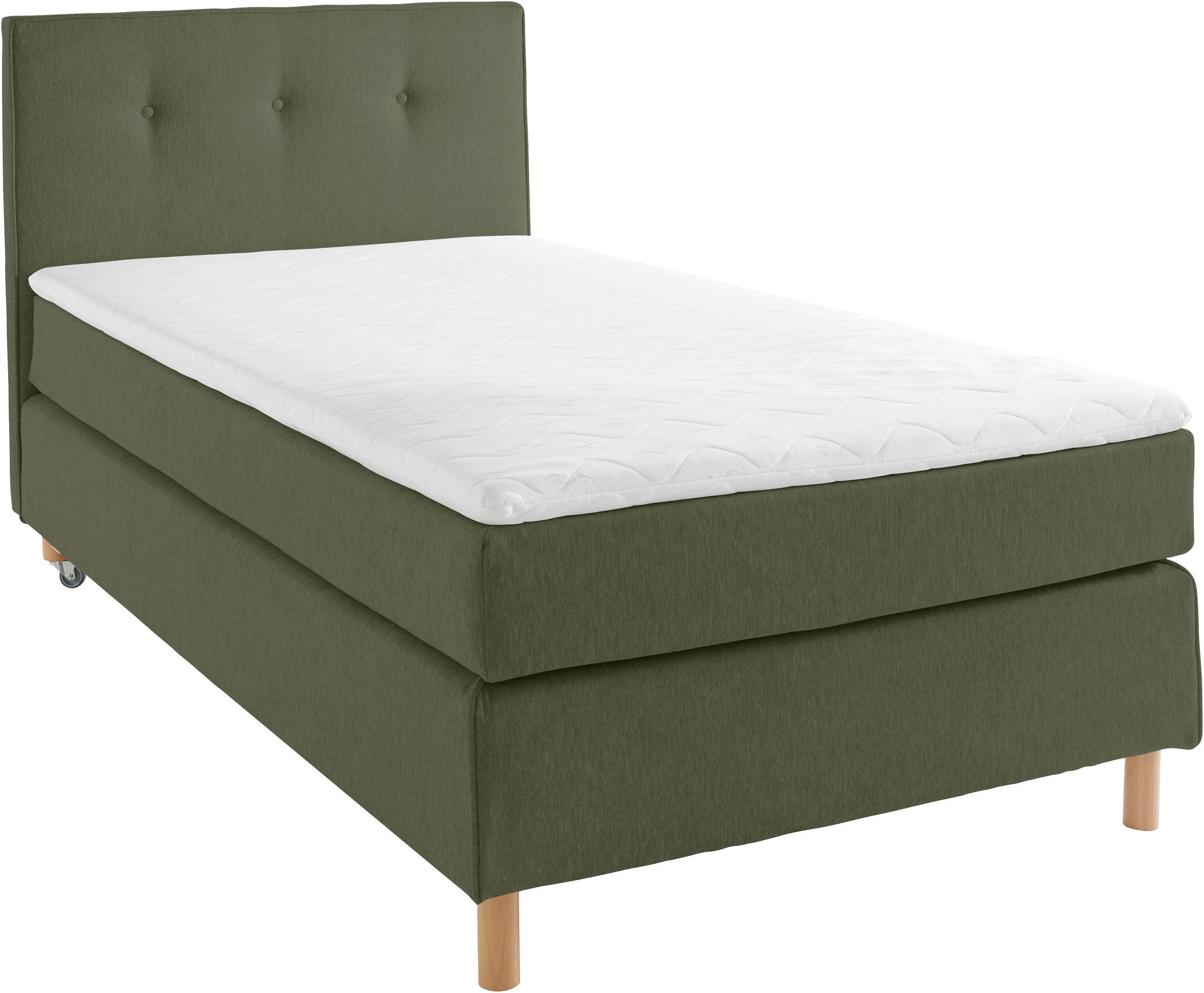 Home affaire Boxspringbett »Heimatblick 100x200cm beliebig erweiterbar zu Doppel- und Familienbett«, Einzelbett, Hotelbett erhältlich in H2,H3 & H4