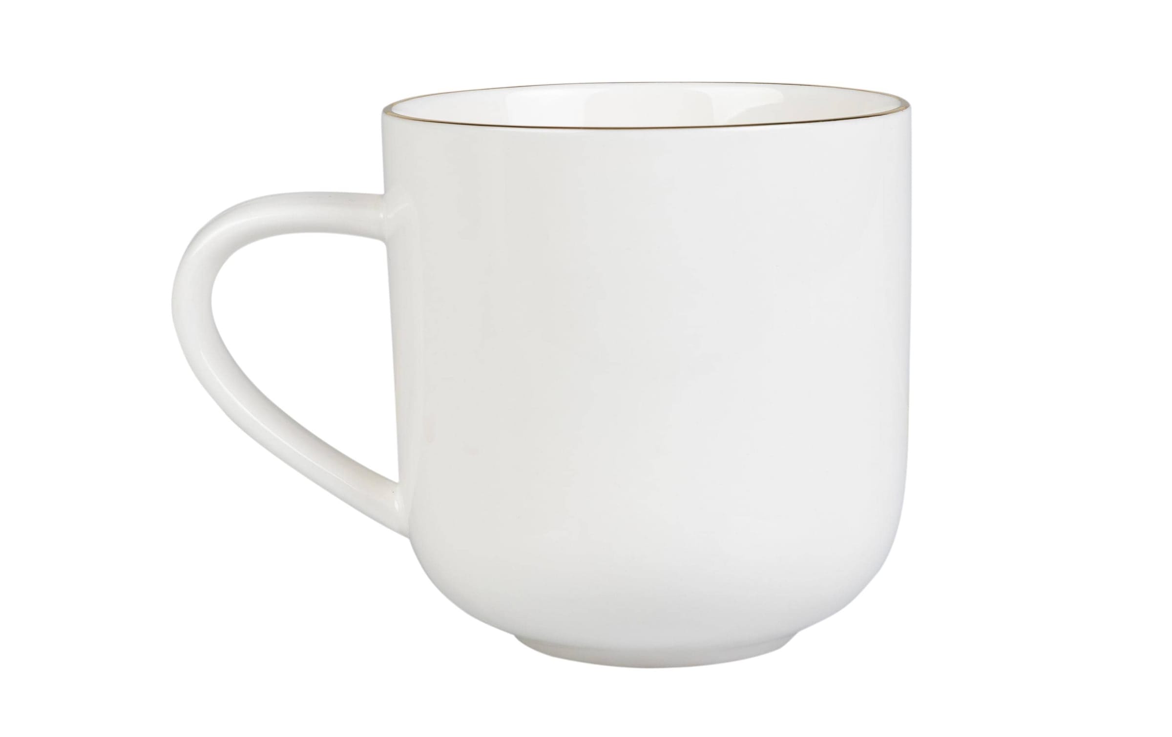FURBER Tasse »400 ml, 6 Stück, Weiss/Gold«