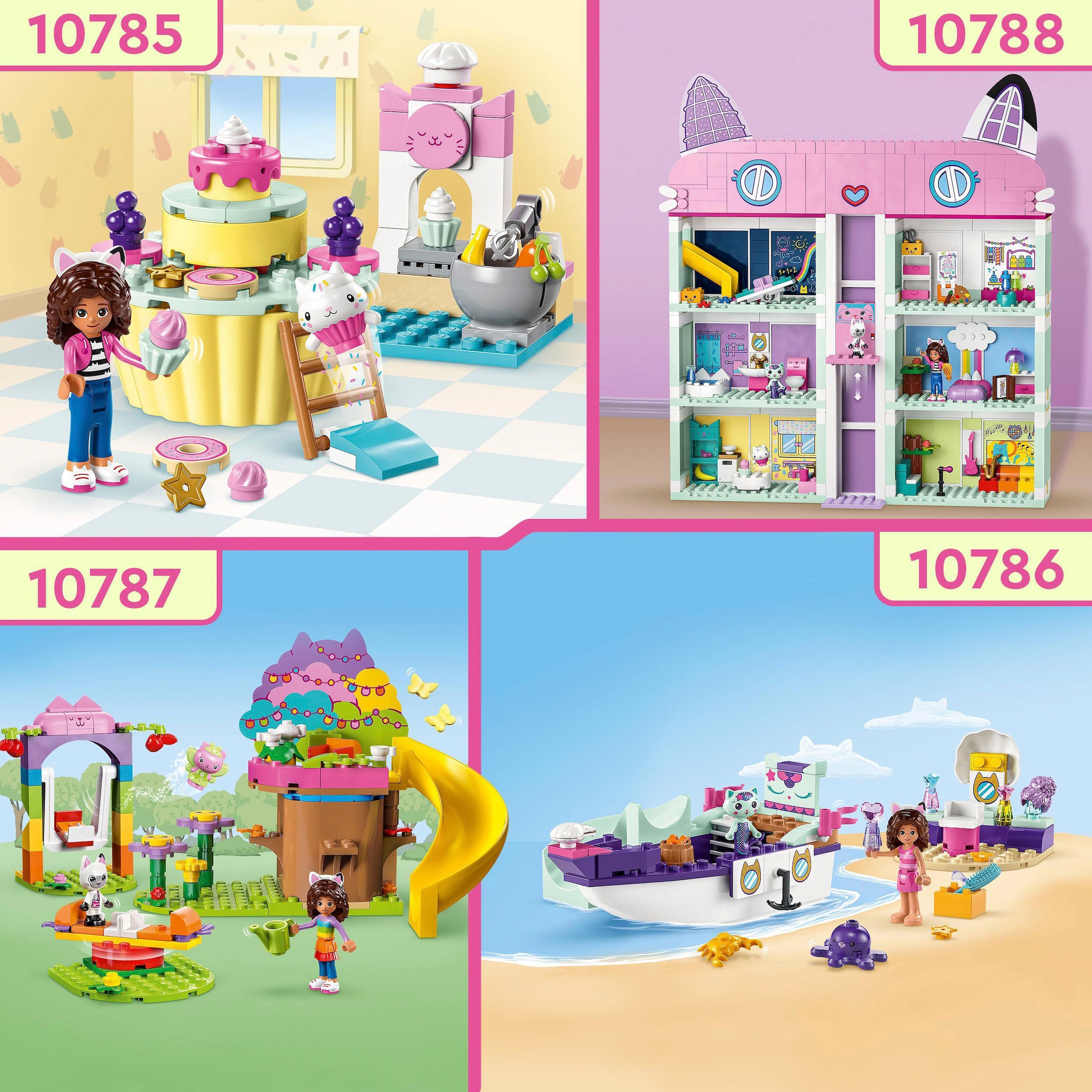 LEGO® Konstruktionsspielsteine »Kitty Fees Gartenparty (10787), LEGO® Gabby's Dollhouse«, (130 St.), Made in Europe