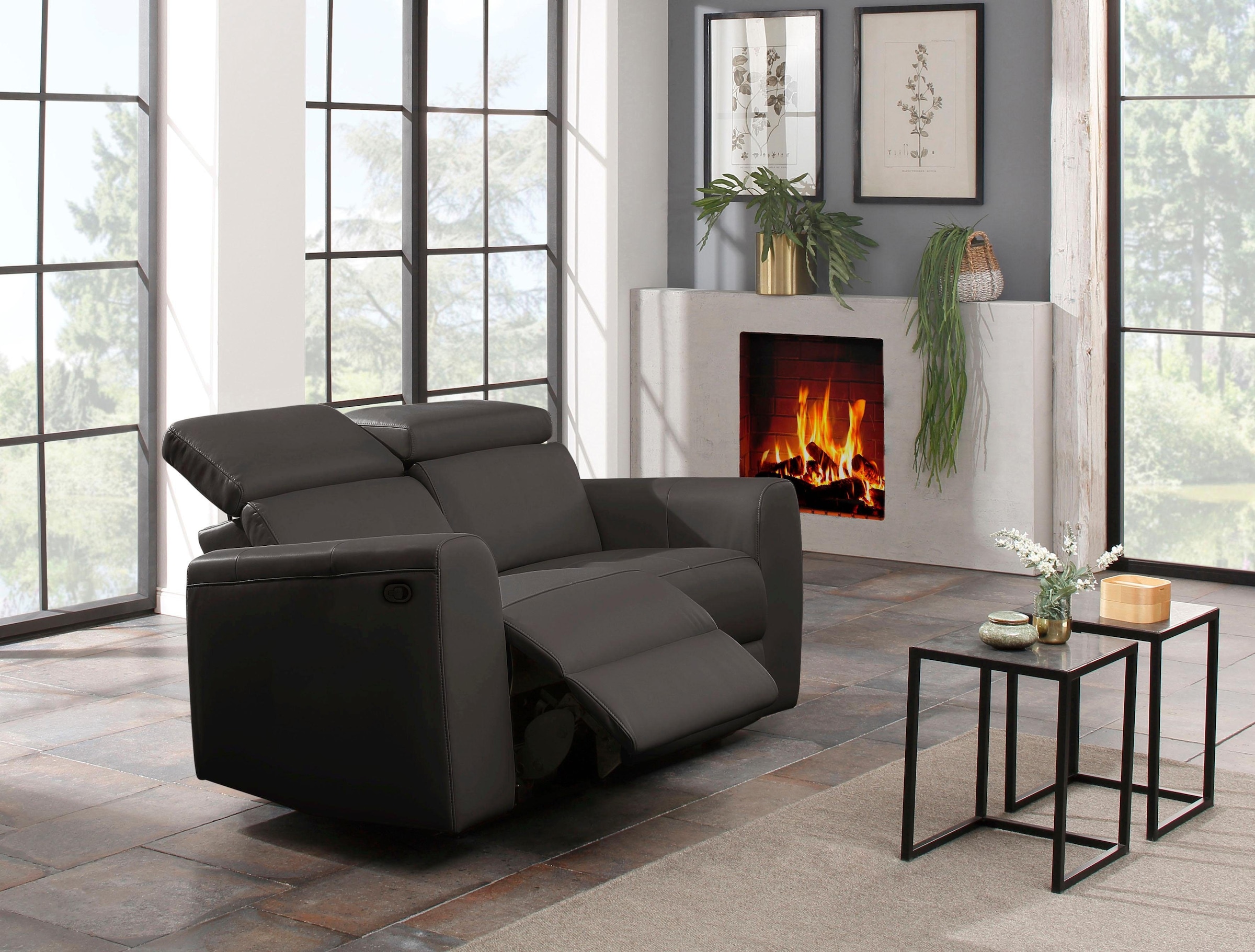 Home affaire 2-Sitzer »Sentrano« 152 cm, man. o. elektr. Relaxfunktion und USB/Kopfverstellung