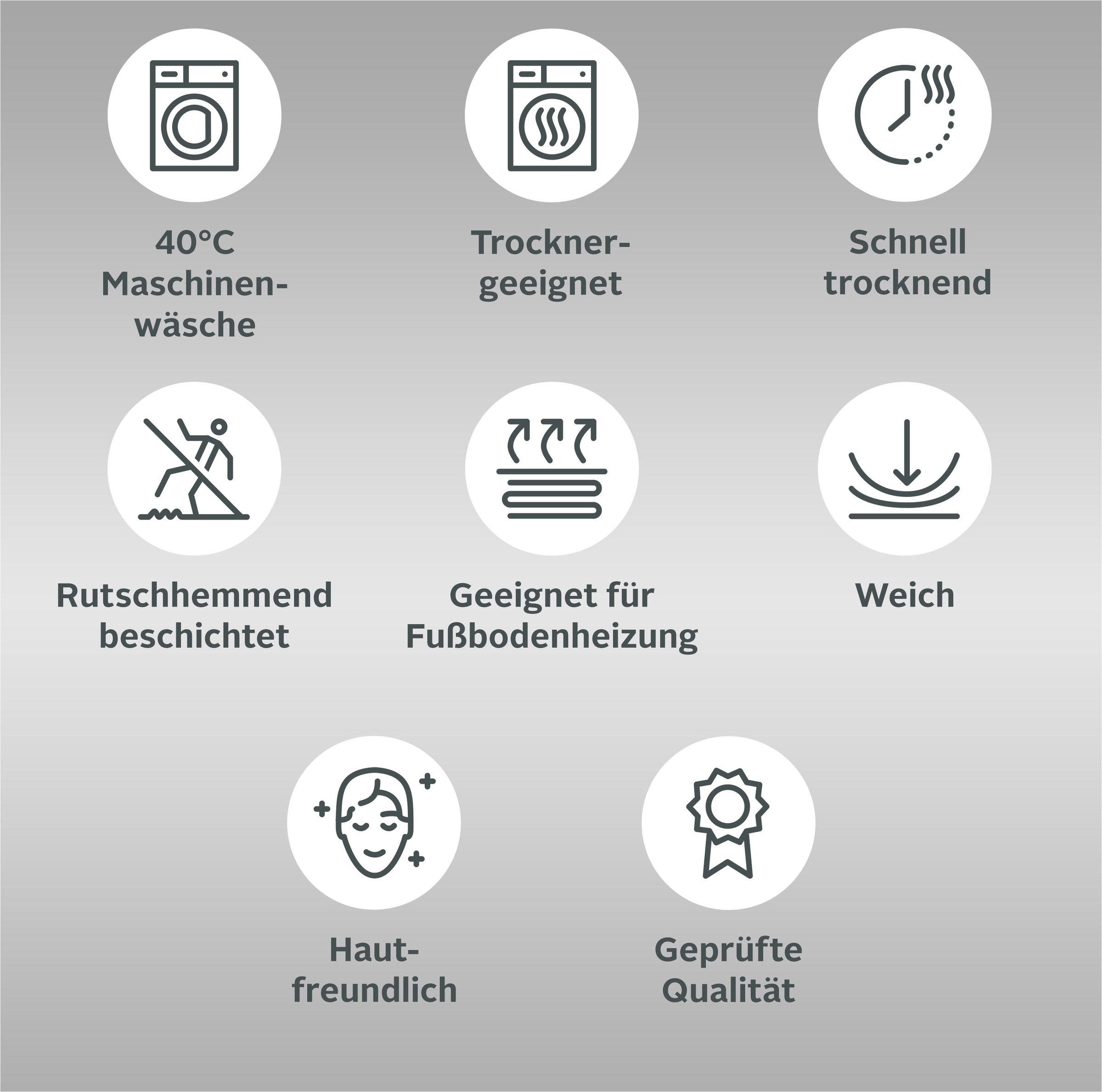 my home Badematte »Inga, Badezimmer Teppich, Badvorleger« Höhe 20 mm rutsch günstig online kaufen