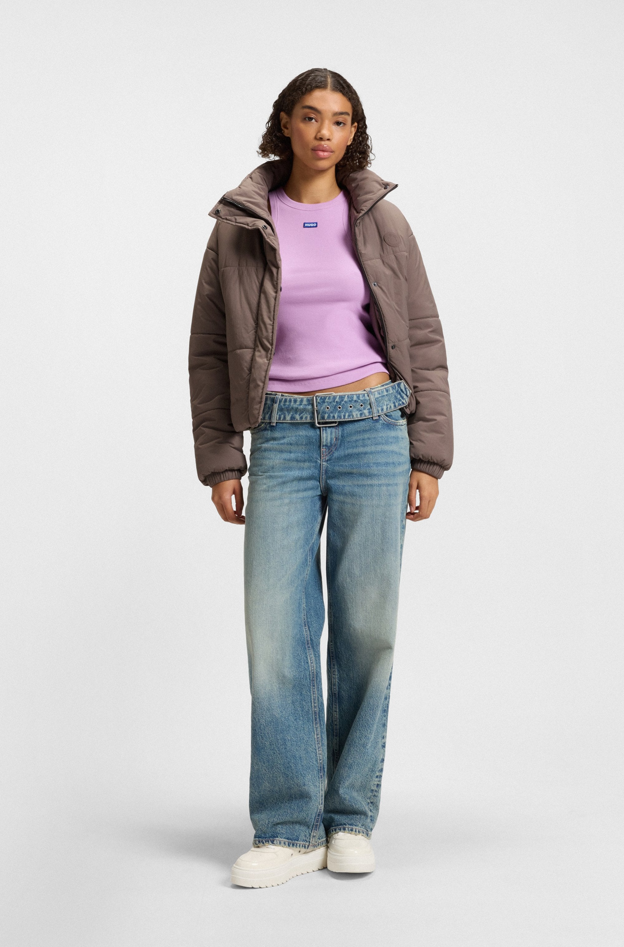 HUGO Blue Steppjacke »Faren«, Relaxed Fit, mit verstellbarem Saum
