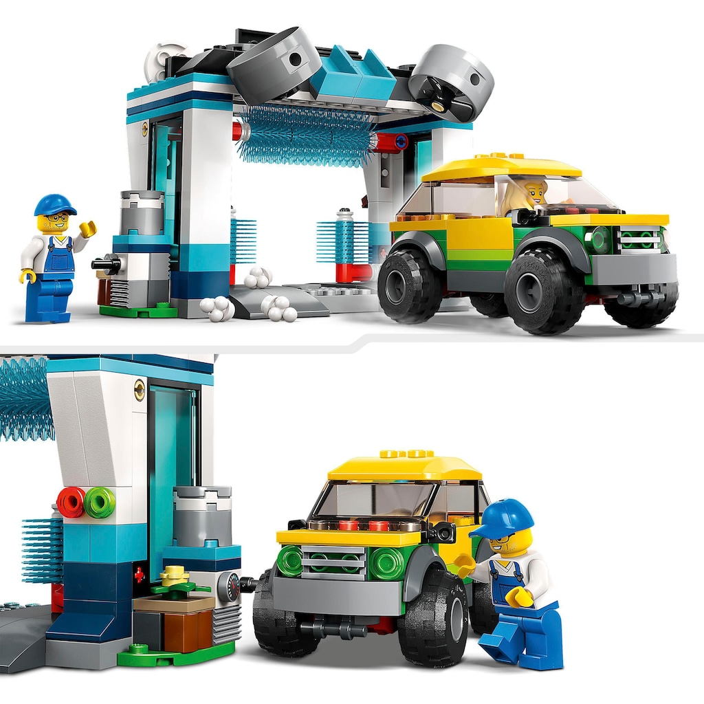 LEGO® Konstruktionsspielsteine »Autowaschanlage (60362), LEGO® City«, (243 St.), Made in Europe