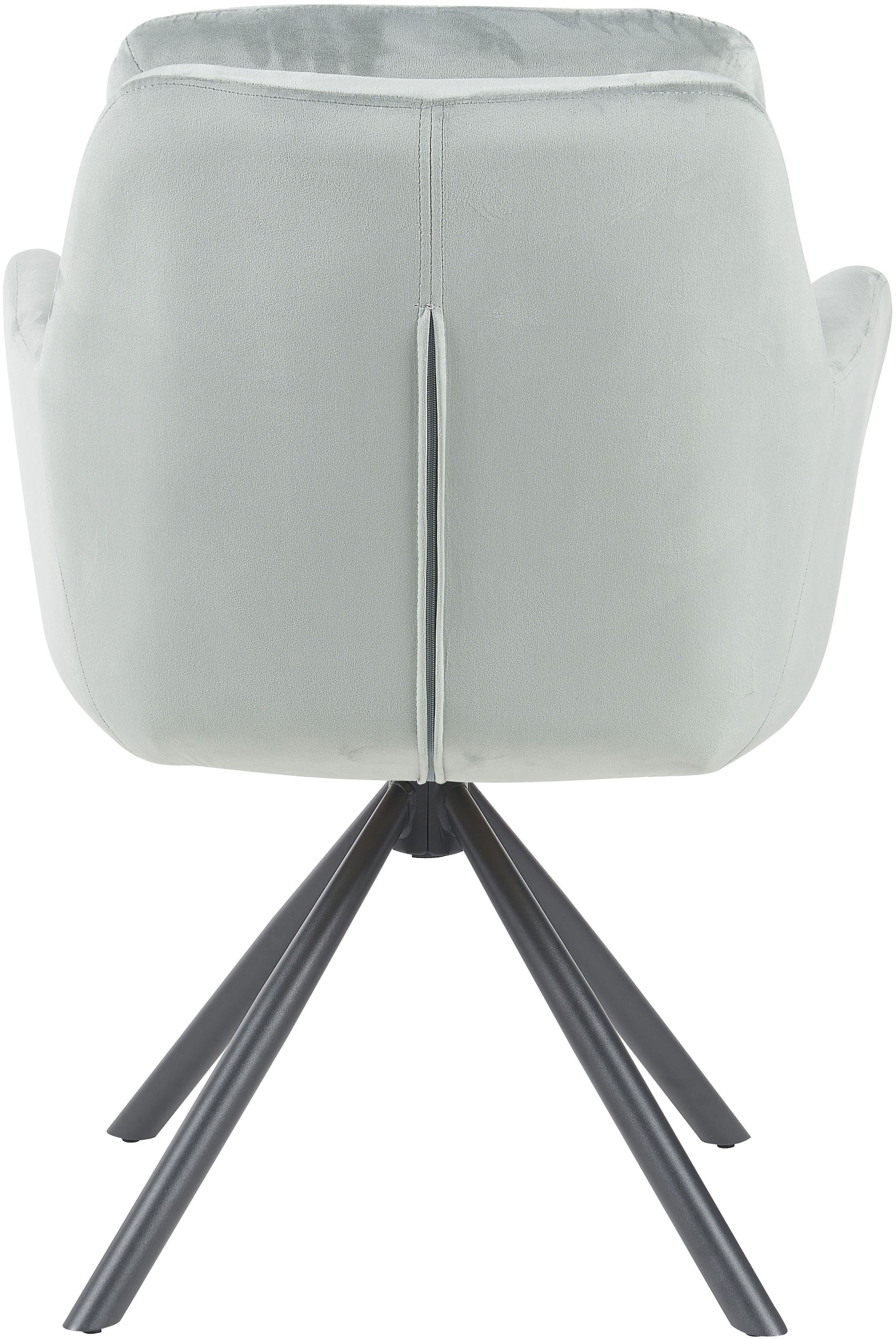 HELA Armlehnstuhl »PARMA« (Set) 2 Stk.2er Pack, 360° drehbar, 4-Fuß, Kissenoptik, Samtvelour, Armlehnen