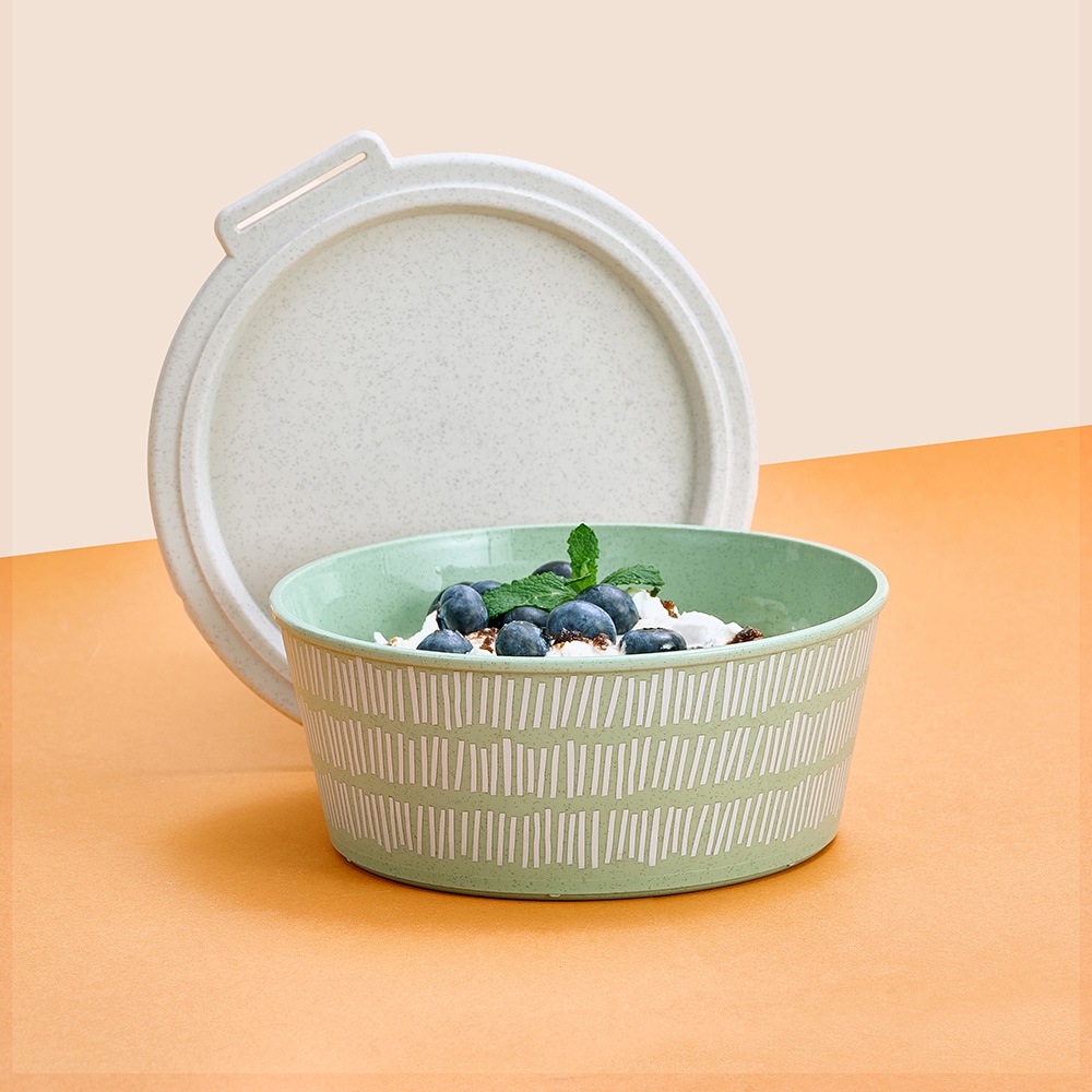 KOZIOL Aufbewahrungsschüssel »BLOMSTER BOX 1,3l LINE Schale 1,3l mit Deckel« 1 tlg.