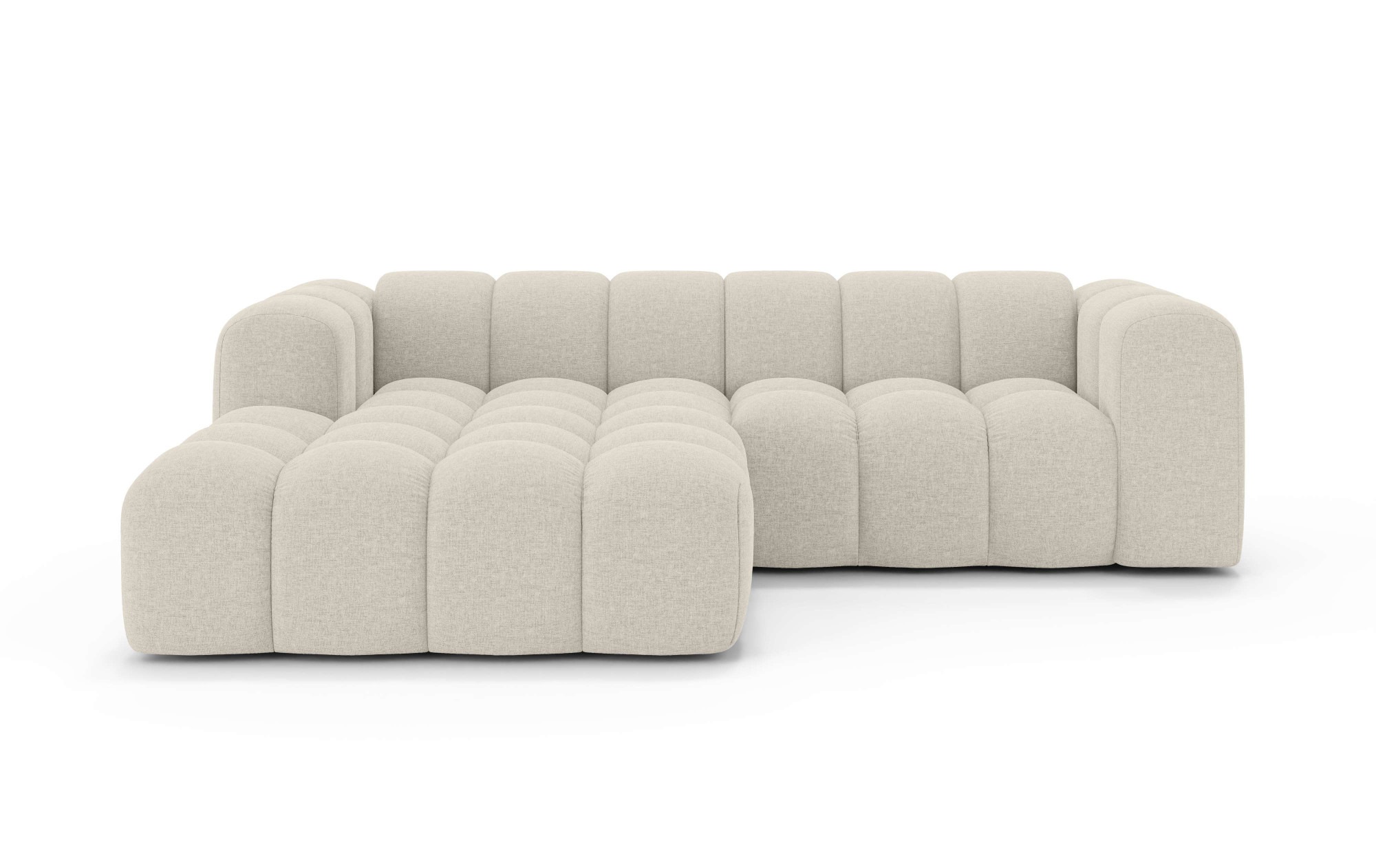 OTTO home Ecksofa »KALLIE Design-Sofa mit Wellenunterfederung, Bubble-Optik günstig online kaufen