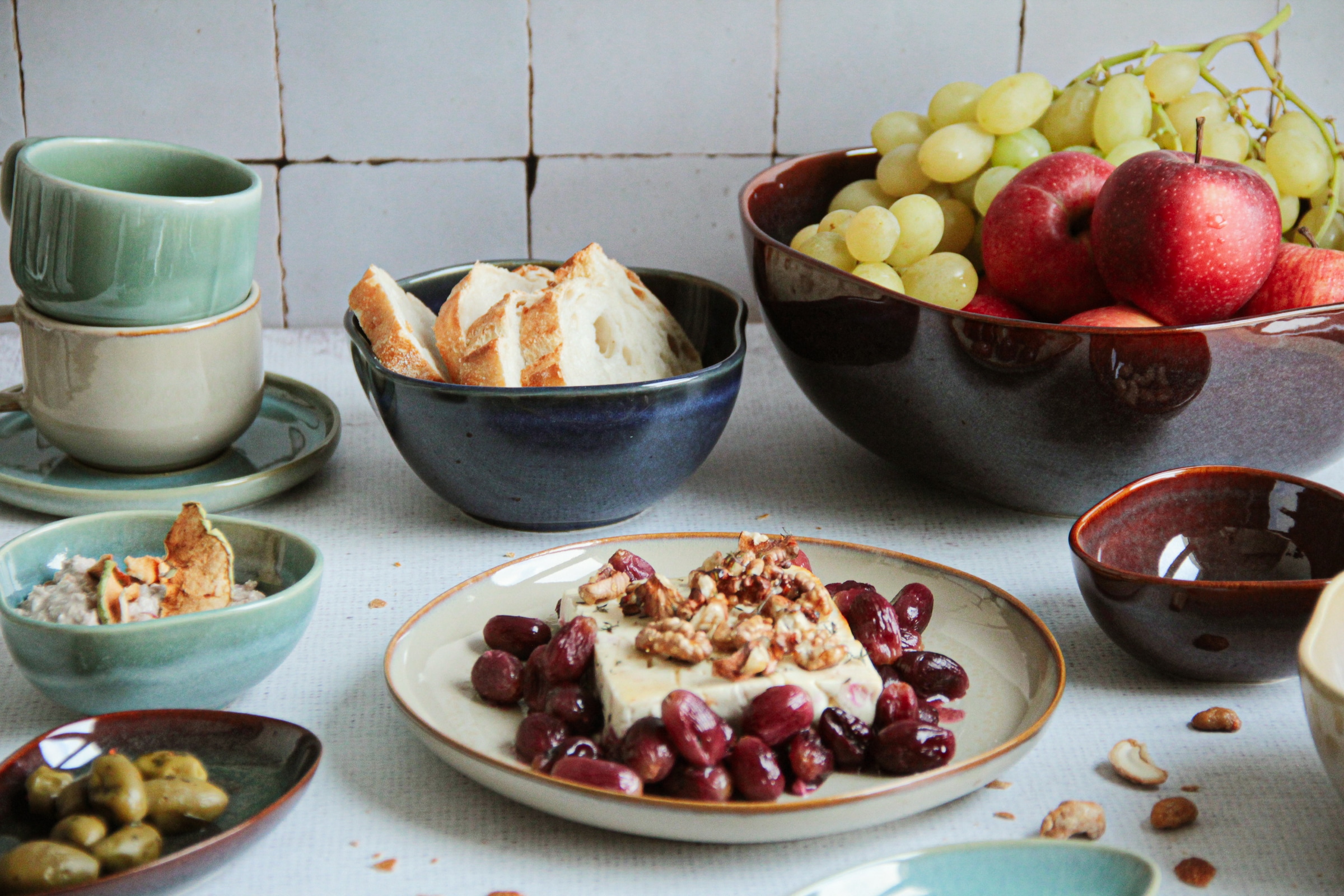 MÄSER Snackschale »Snacking-Set Cordelia, aus Steinzeug«, 12 tlg., aus Stei günstig online kaufen