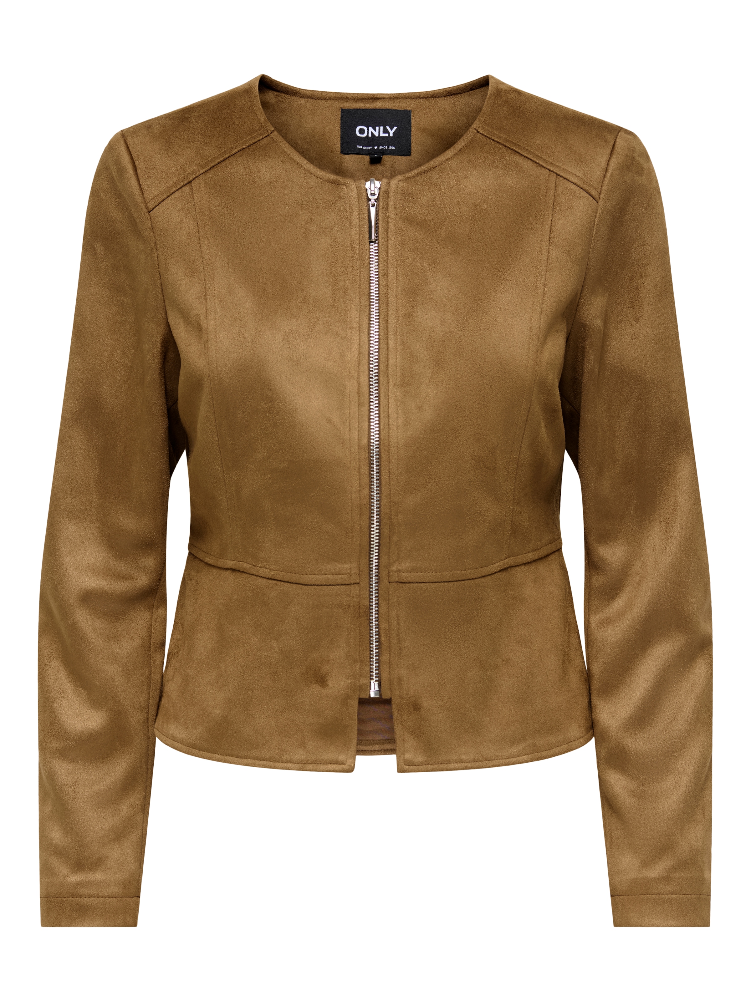 ONLY Lederimitatjacke »ONLSARAMY FAUX SUEDE JACKET OTW« Kunstfaser, Wildlederimitat