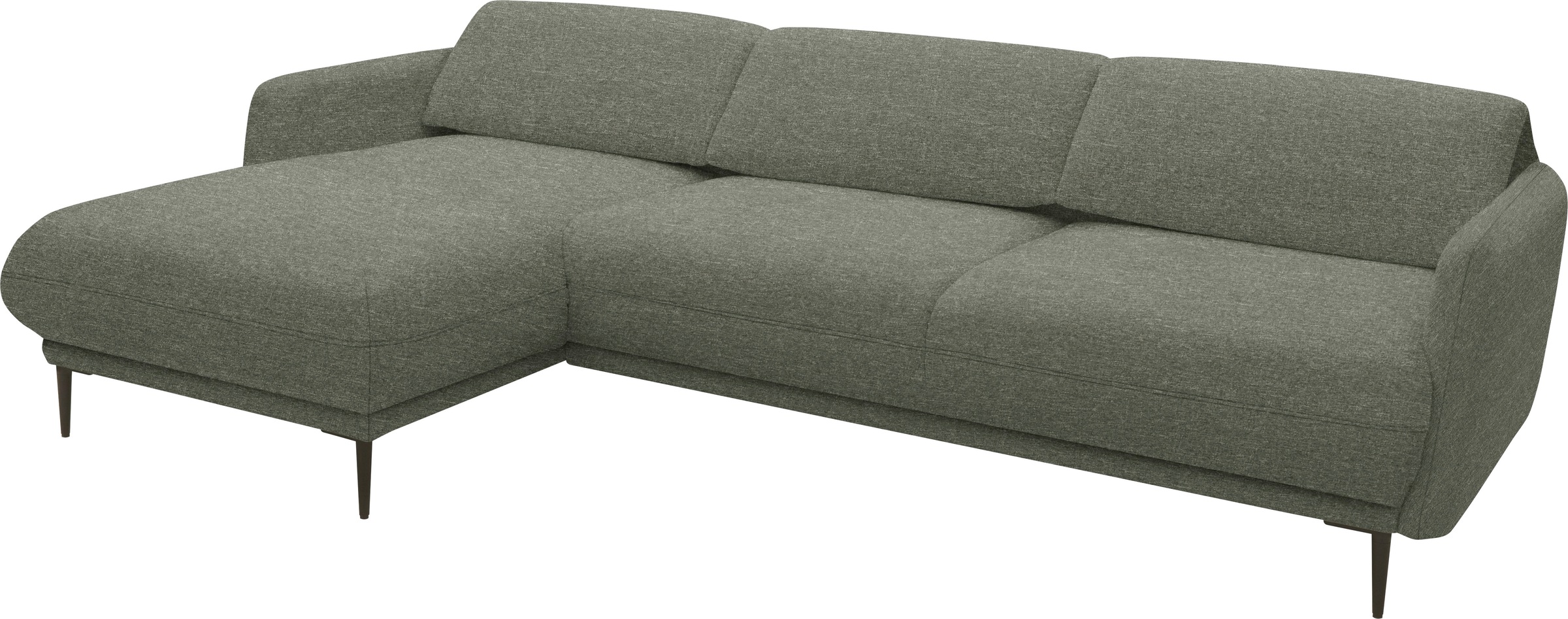 andas Ecksofa »Skovsende Sitzbreite 245 cm, Rückenlehne stufenlos hochklappbar für«, individuellen Sitzkomfort Kopfteilverstellung, L-Form