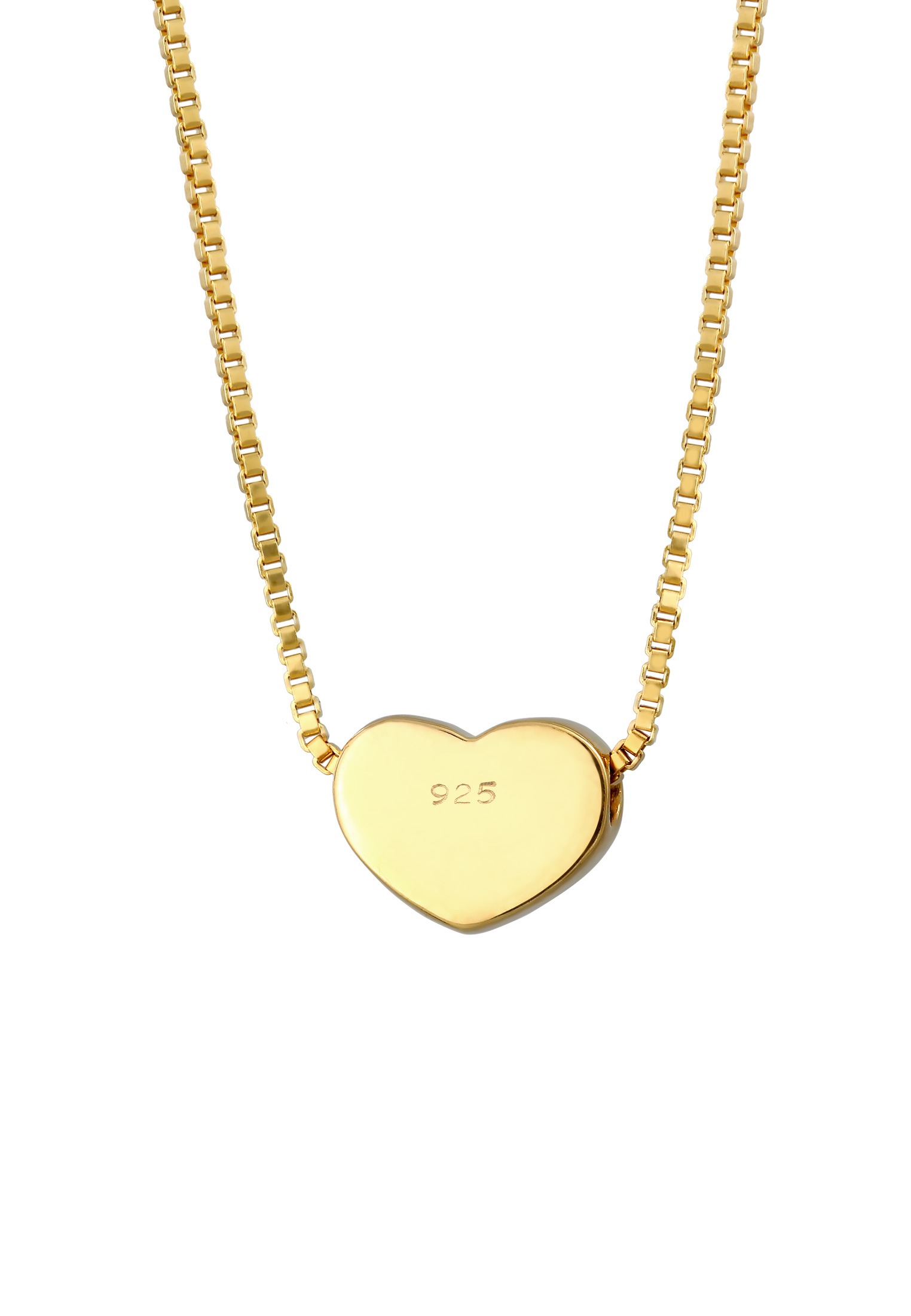 Elli Kette mit Anhänger »Anhänger Herz Schlicht Liebe Venezianer 925 Silber«