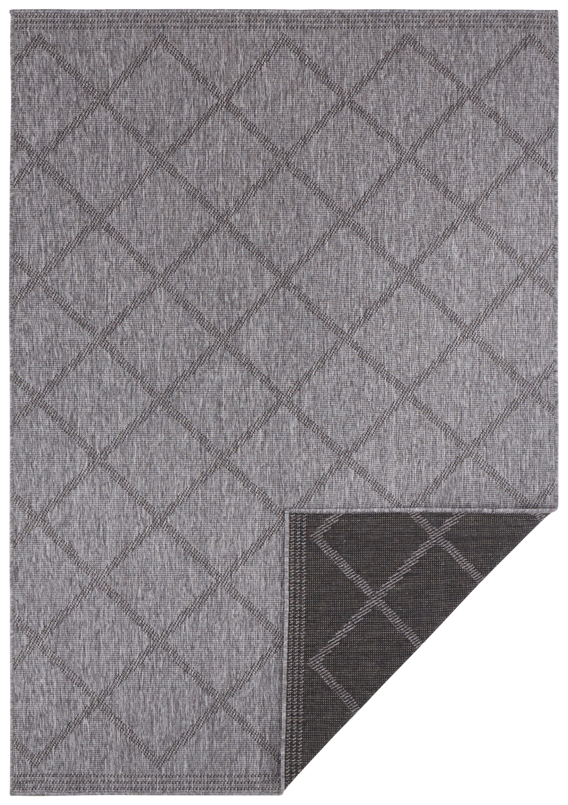 NORTHRUGS Teppich »Corsica Wendeteppich«, rechteckig, 5 mm Höhe, In-& Outdoor, Wetterfest, Balkon, Läufer, Wohnzimmer, Wasserfest