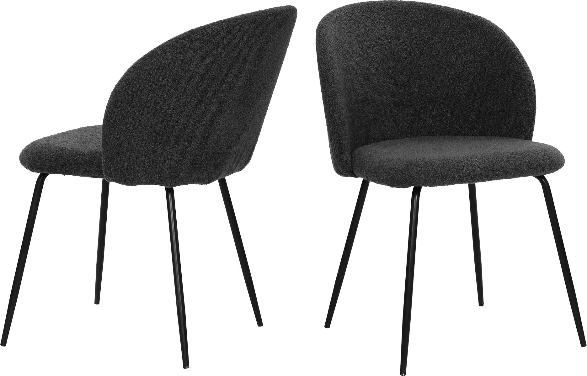 4-Fußstuhl SIT, schwarz (schwarz, schwarz, schwarz), B:60cm H:78cm T:48cm