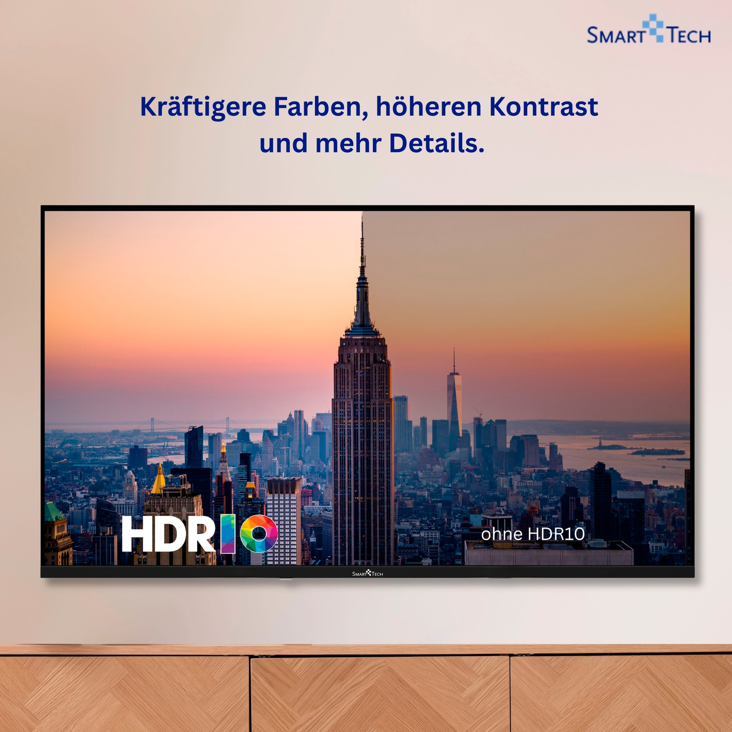 Smart Tech QLED-Fernseher »50QV02K« 126 cm/50 ″ Smart-TV