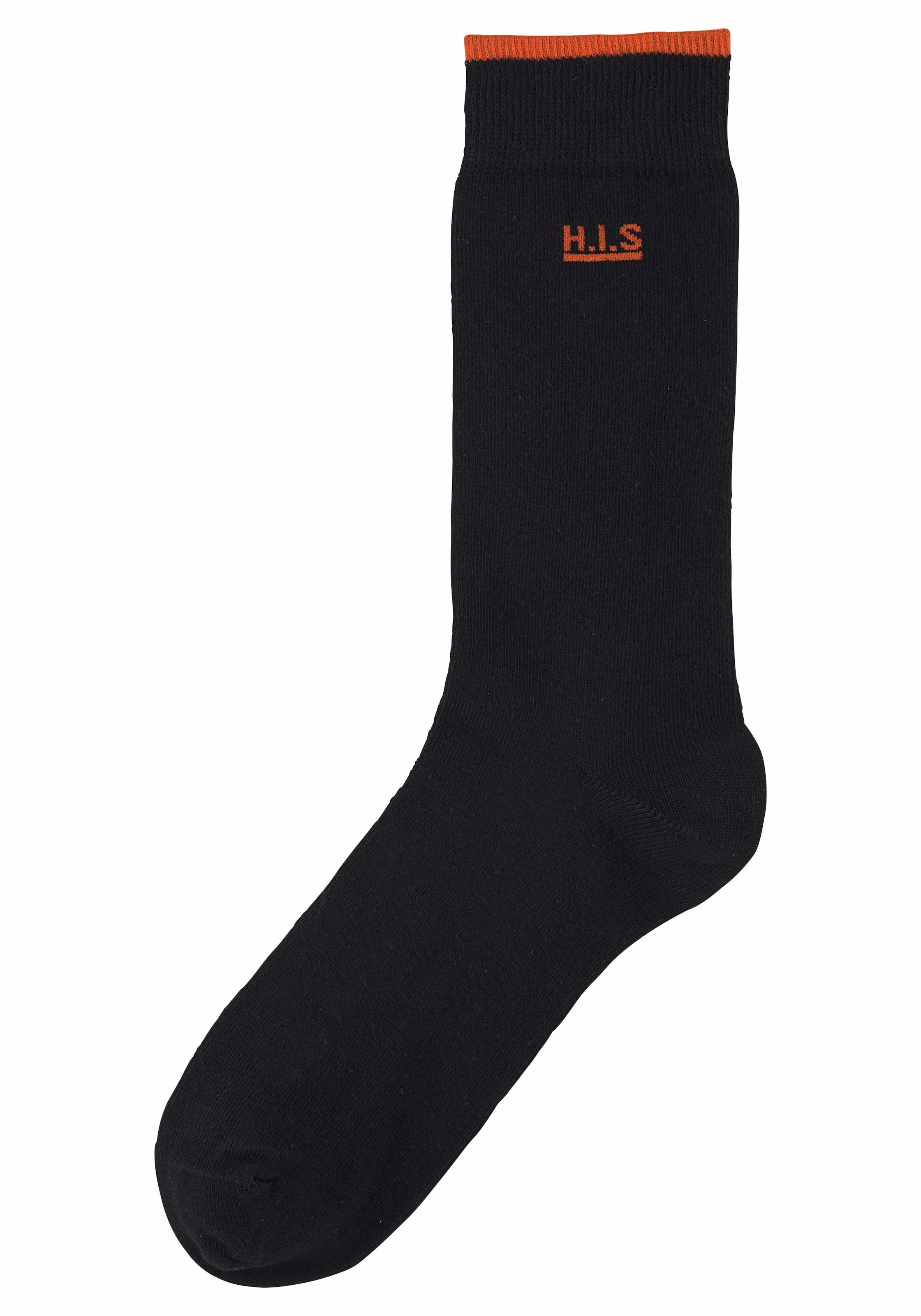 H.I.S Socken, (Packung, 7 Paar), mit farbigen Bündchen