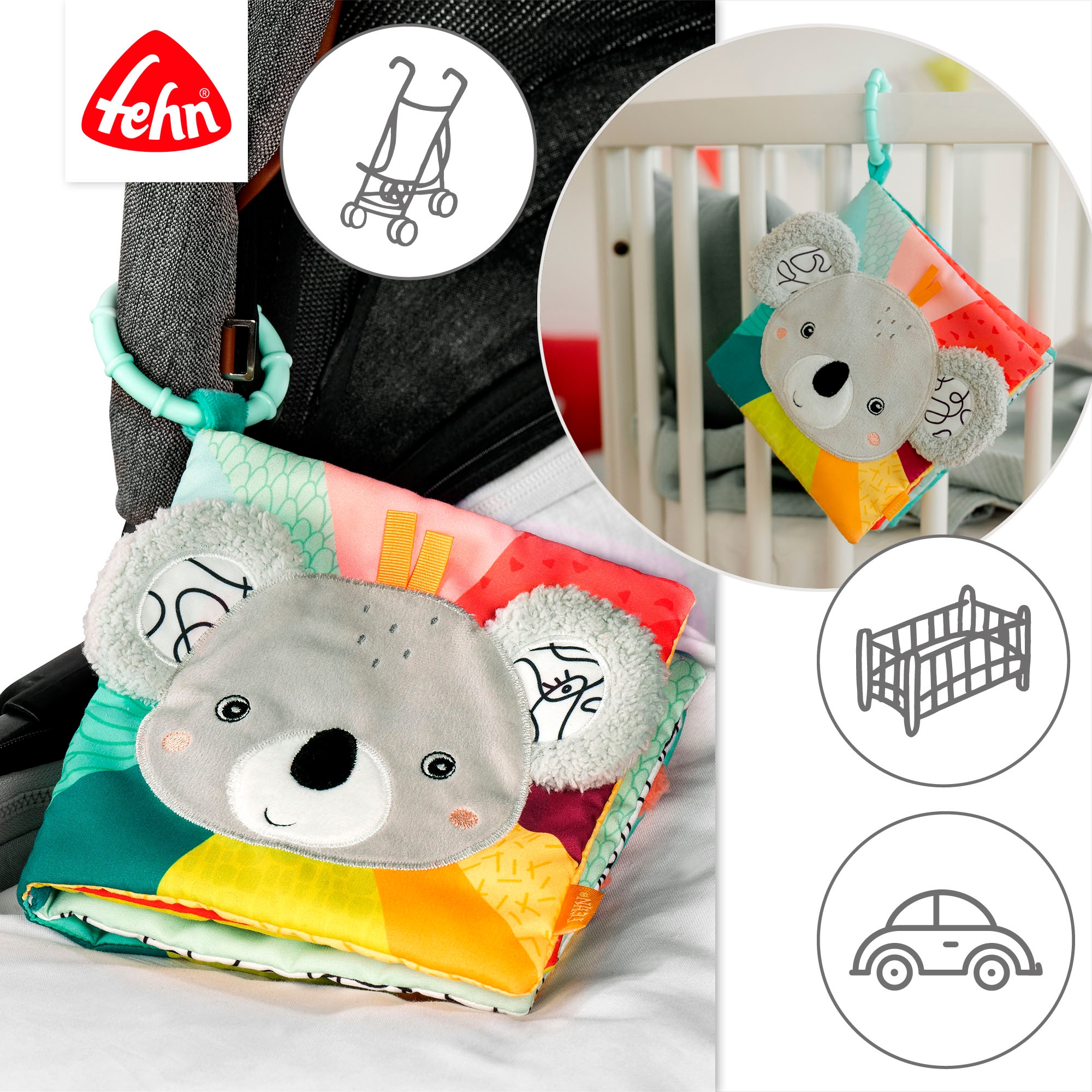 Fehn Greifspielzeug »DoBabyDoo, Stoffbuch Koala«