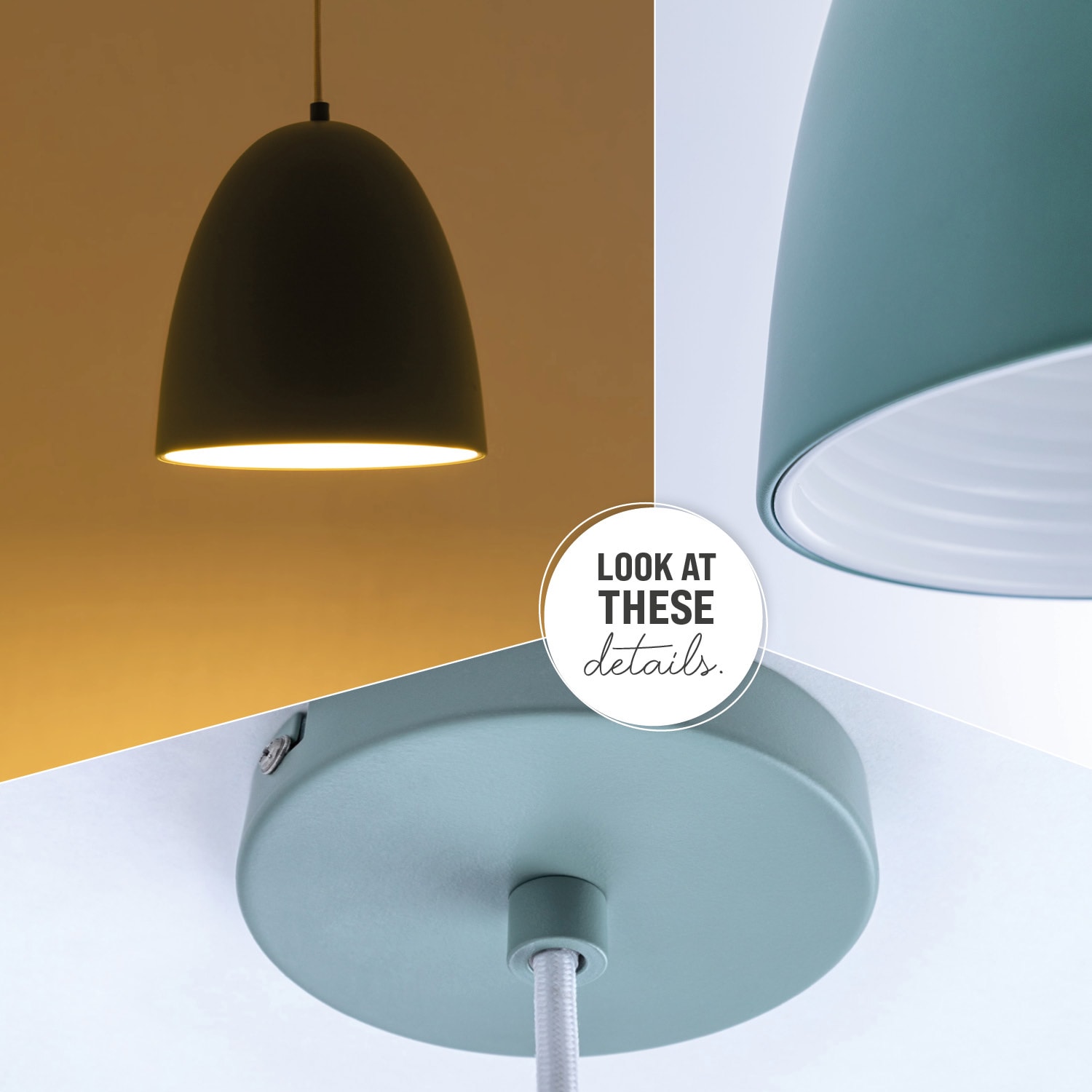 Paco Home Pendelleuchte »JACK«, 1 flammig-flammig, Küchenlampe Hängelampe  Esszimmer Esstischlampe Innen Gold Weiß online kaufen | Tischlampen