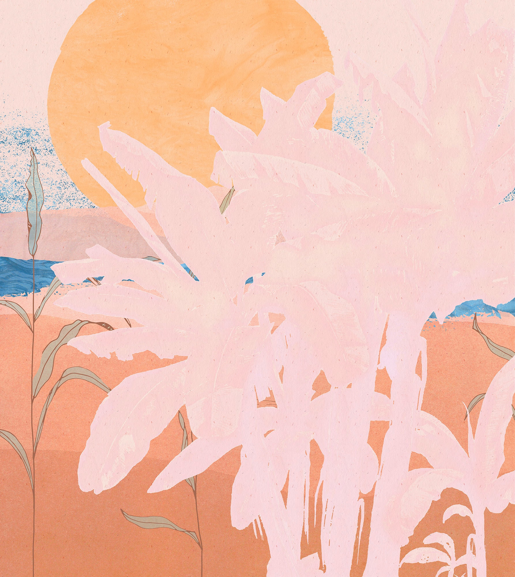 Komar Vliestapete »Platanos Pink«, 250x280 cm (Breite x Höhe) online kaufen