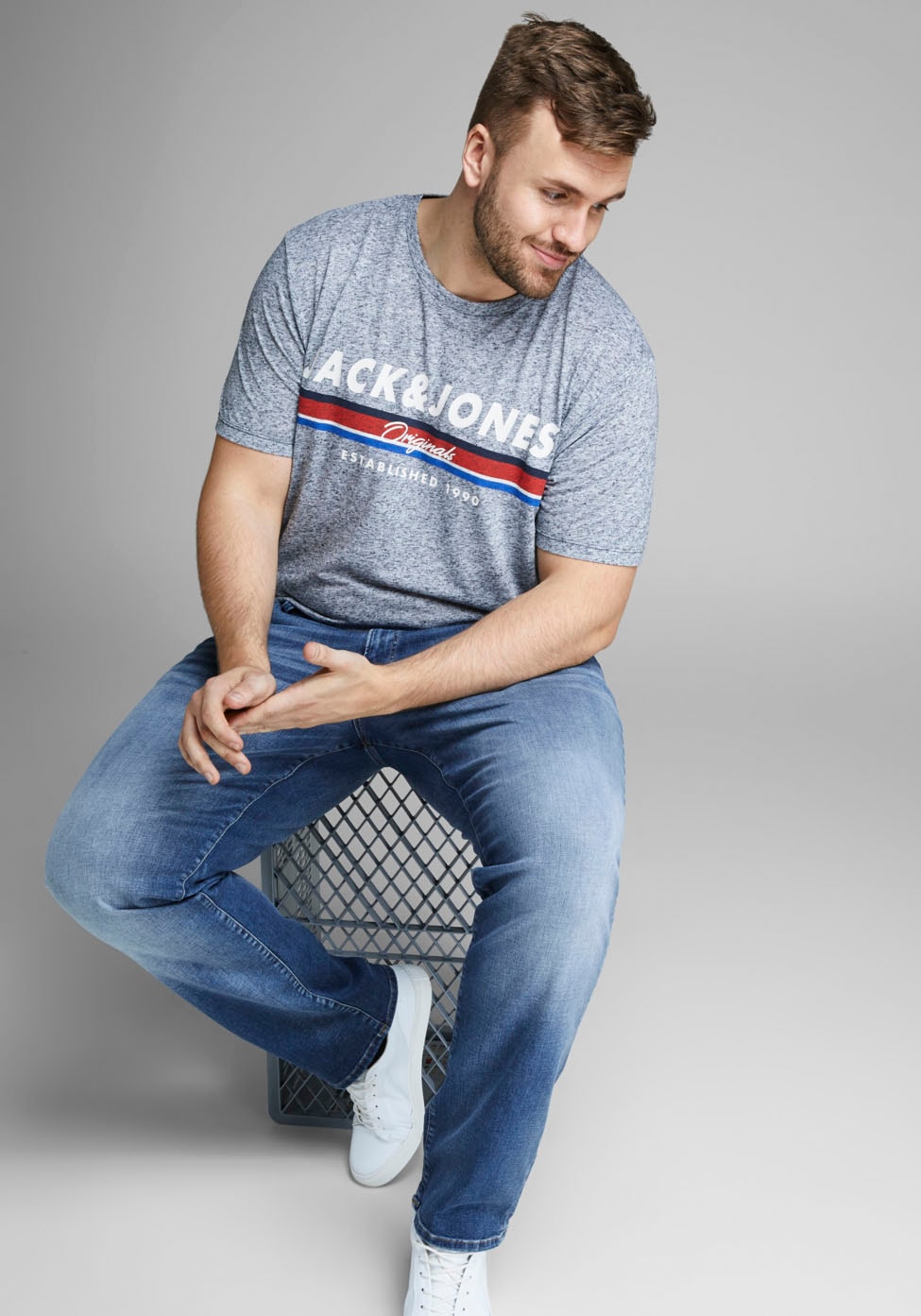 Jack & Jones PlusSize Slim-fit-Jeans »Tim Icon«, bis Jeans Weite 52