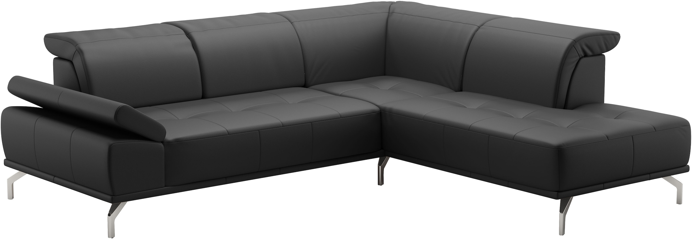 Places of Style Ecksofa »Caluna«, Inkl.Sitztiefenverstellung, wahlweise mit Kopf- und Armteilverstellung