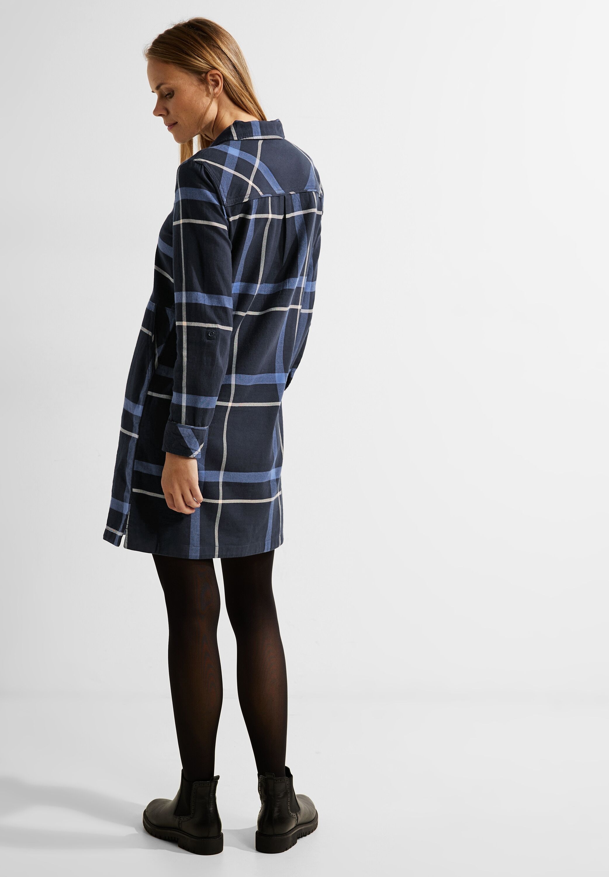 Dress« Cecil »Flannel kaufen Check Blusenkleid online