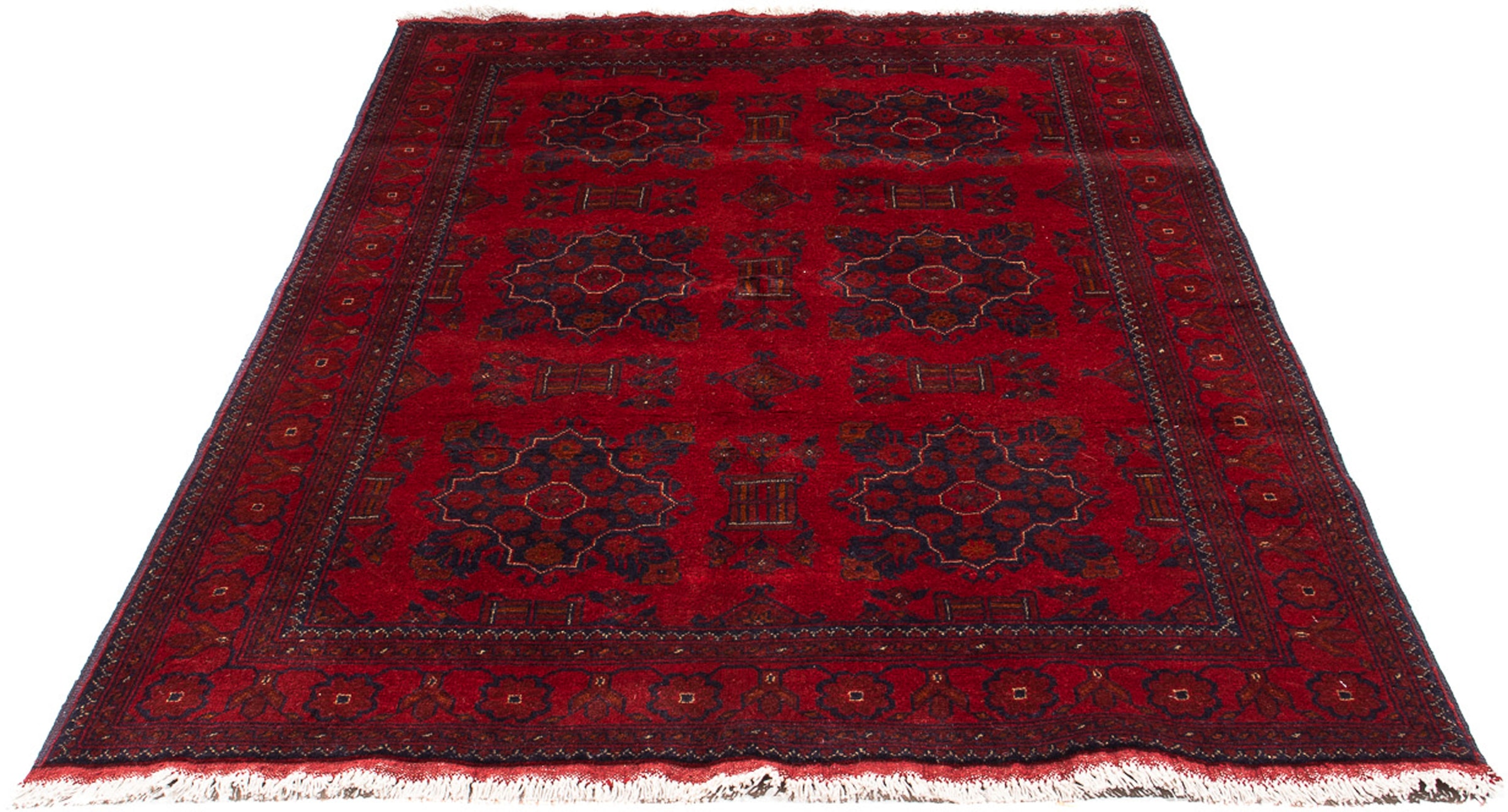 morgenland Orientteppich »Afghan - Kunduz - 219 x 126 cm - dunkelrot«, rech günstig online kaufen