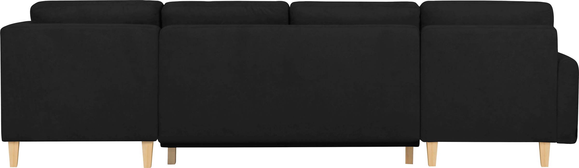 Home affaire Wohnlandschaft »TRIPLO U-Form wahlweise mit Schlaffunktion, B/T/H: 310/192/90 cm«, Schlafsofa, auch mit Bettkasten, Steppung im Rückenkissen