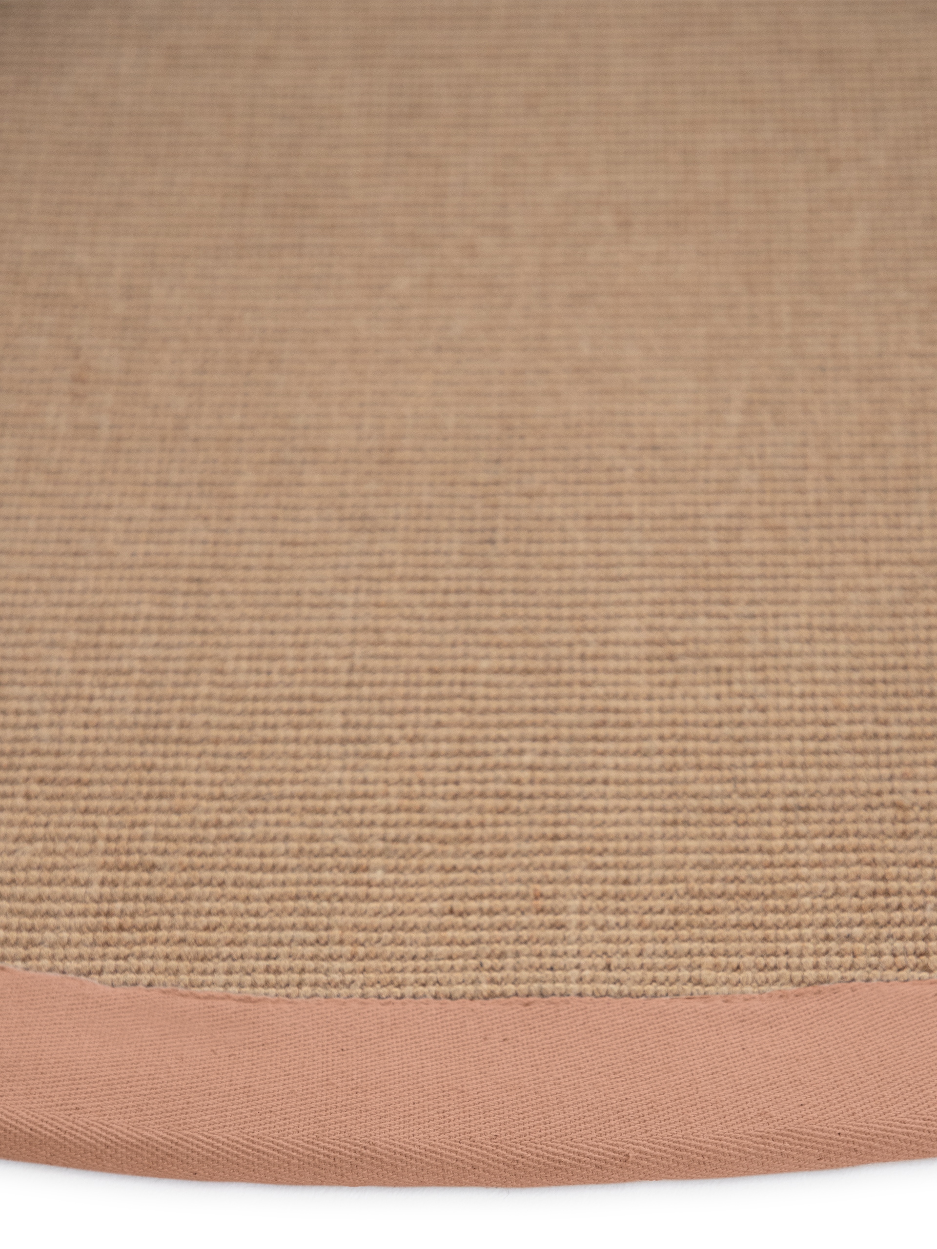 carpetfine Sisalteppich »Sisal«, rund, 5 mm Höhe, mit farbiger Bordüre, Anti-Rutsch Rückseite
