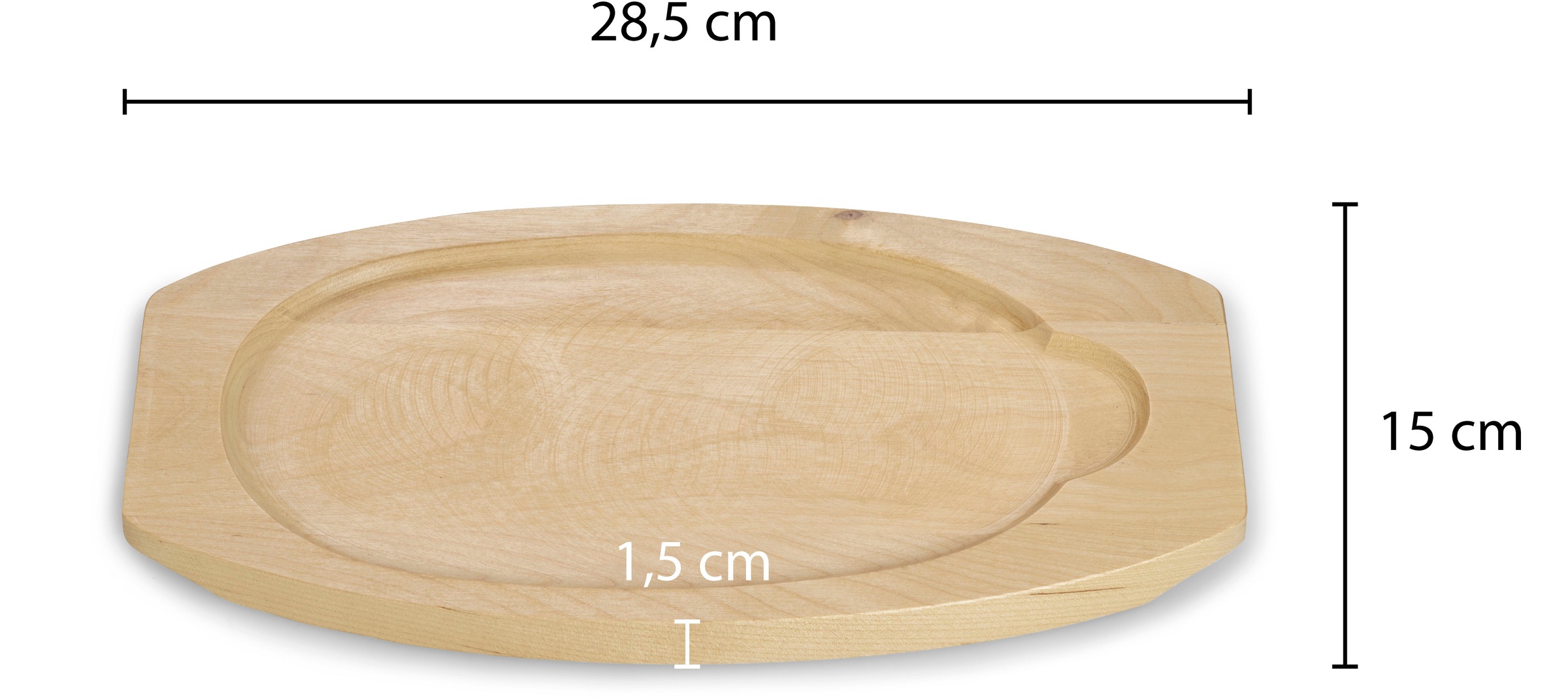 ECHTWERK Servierpfanne »Pfännchen«, Gusseisen, mit Servierbrett, abnehmbarer Griff, f. Backofen, Grill, BBQ