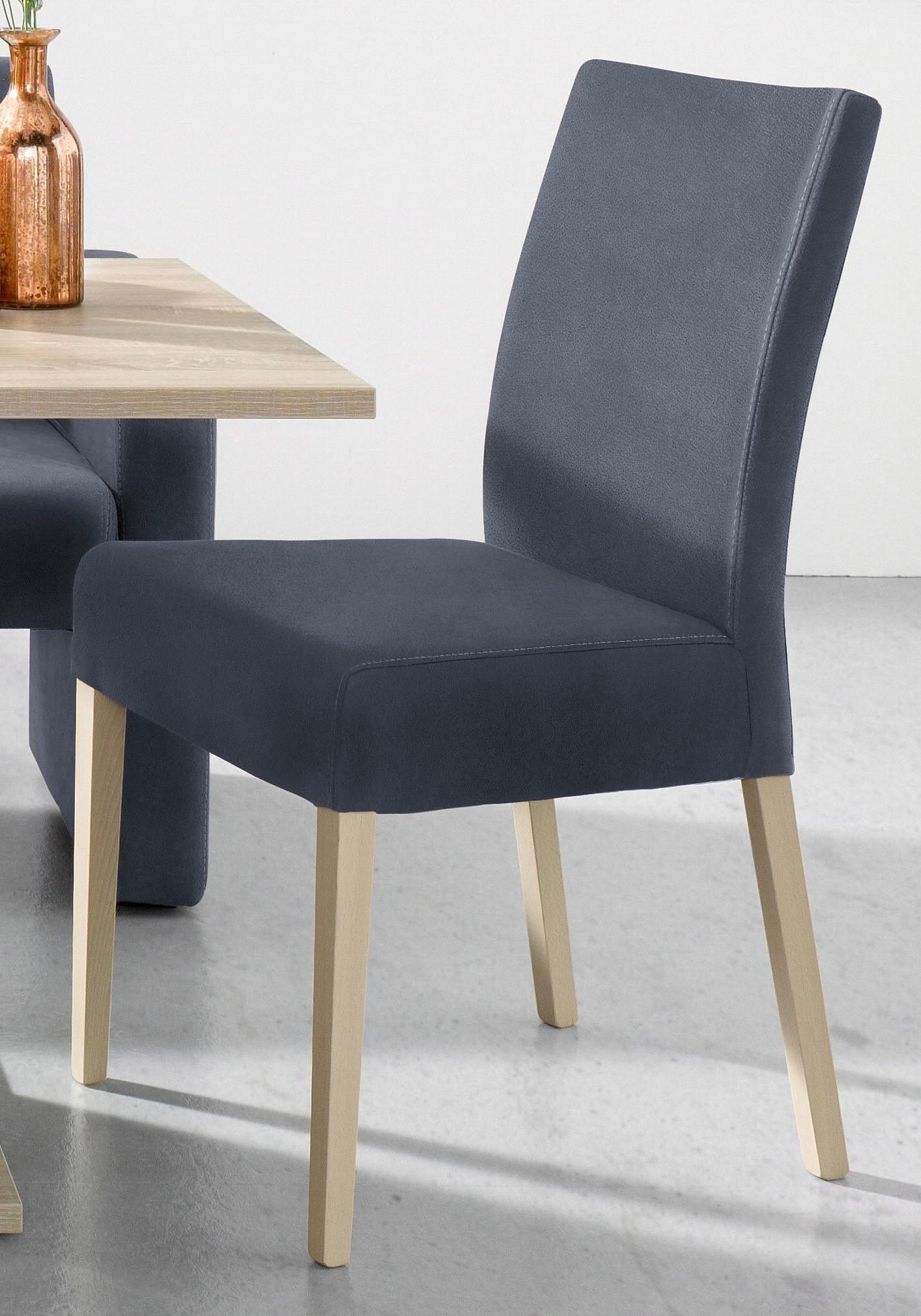 Home affaire 4-Fußstuhl »Umag«, (Set), 2 St., Luxus-Microfaser, Sitz und Rü günstig online kaufen