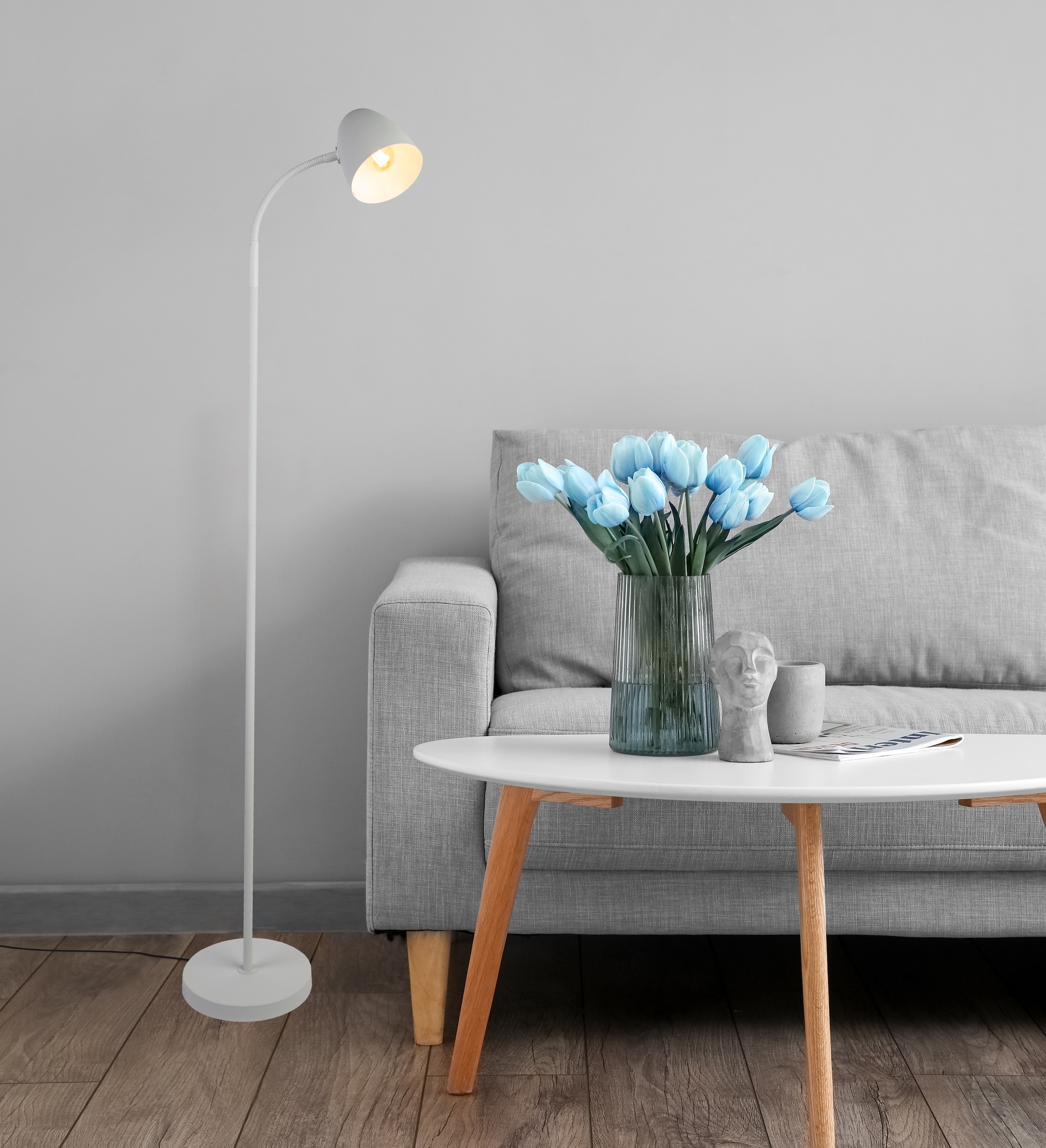 NOWA Stehlampe »JASON« E14 1 Stk. Stehlampe Wohnzimmer Schlafzimmer Flur Design-Leuchte