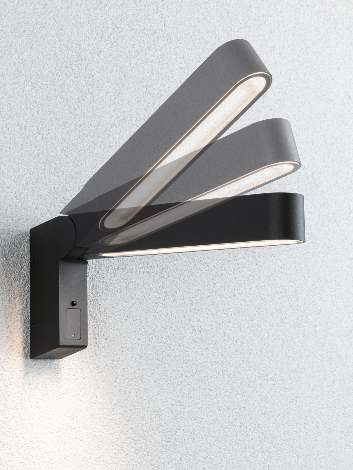 Paulmann LED Außen-Wandleuchte »House Ito 47x301mm 3000K 6W 450lm 230V 65° Anthrazit Metall Kunststoff«, 1 flammig, Bewegungsmelder Vertikale Ausrichtung IP44
